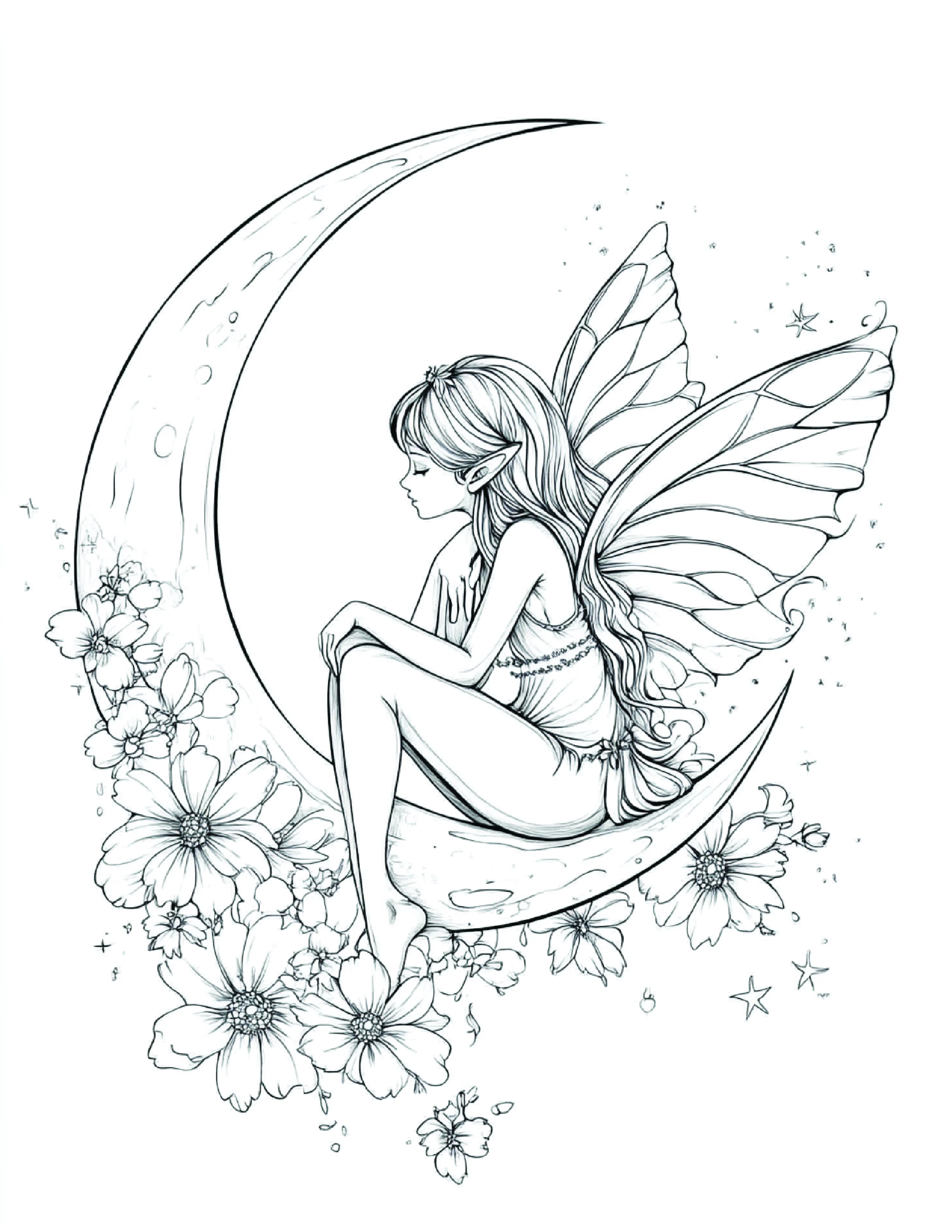 Fada da Lua para colorir 87