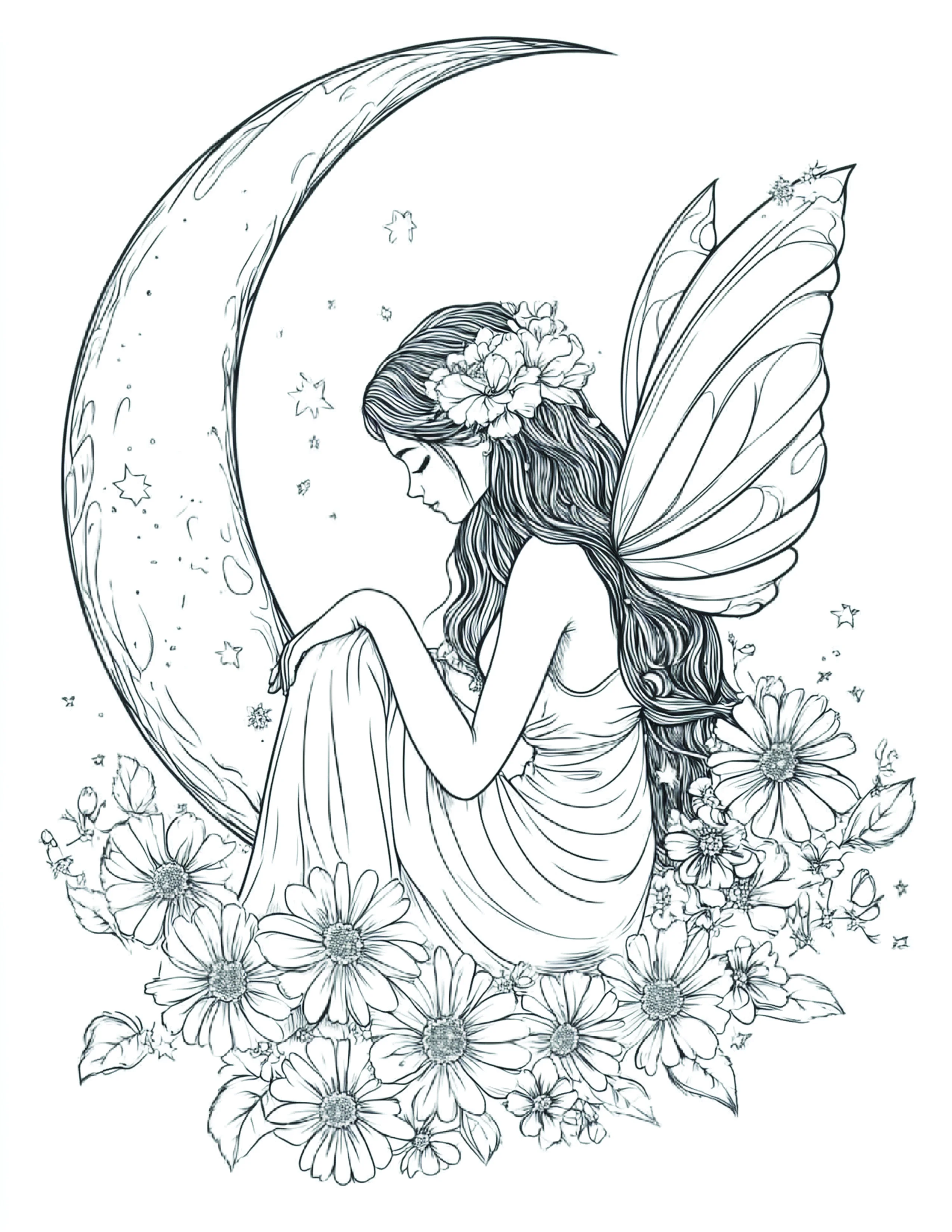 Fada da Lua para colorir 89