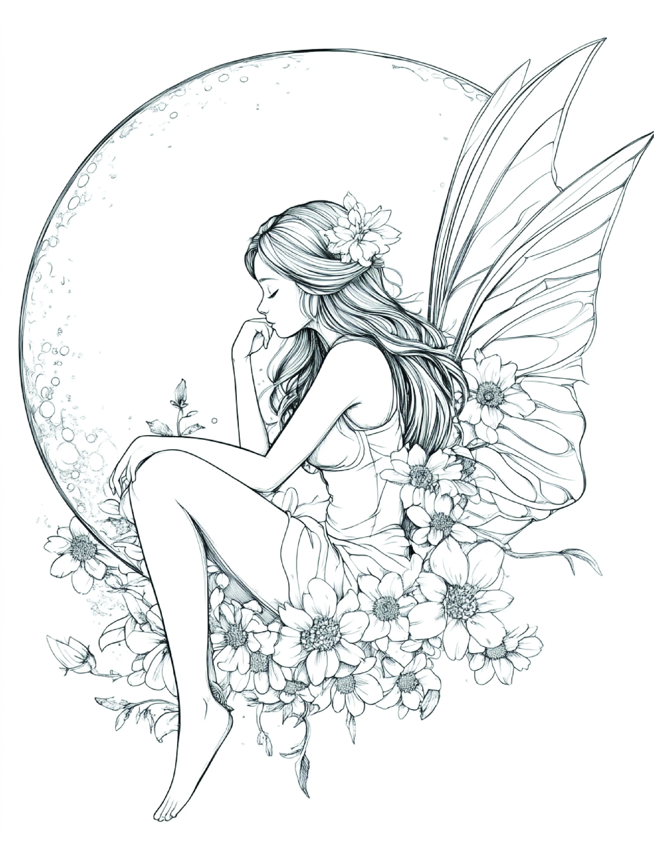 Fada da Lua para colorir 90