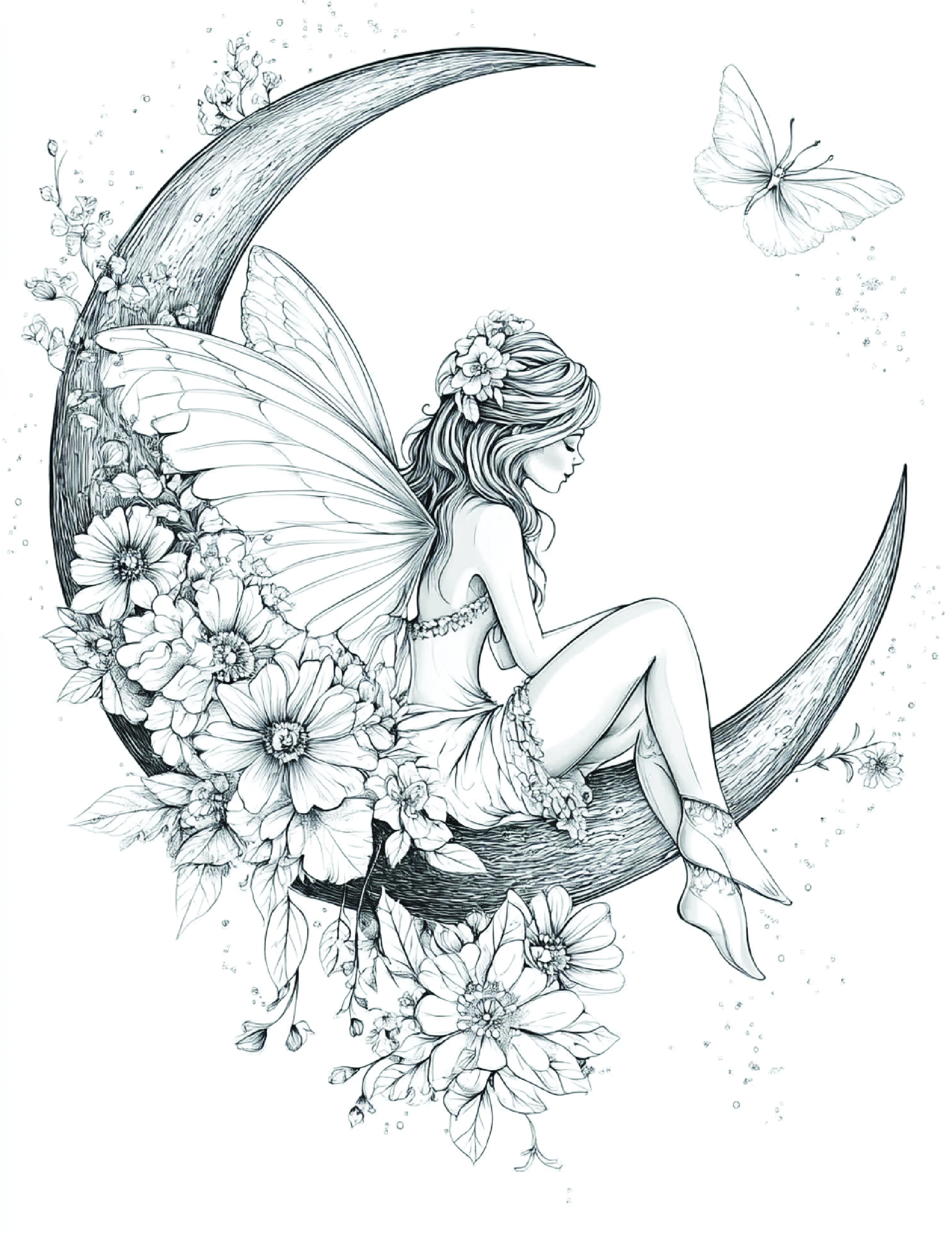 Fada da Lua para colorir 91