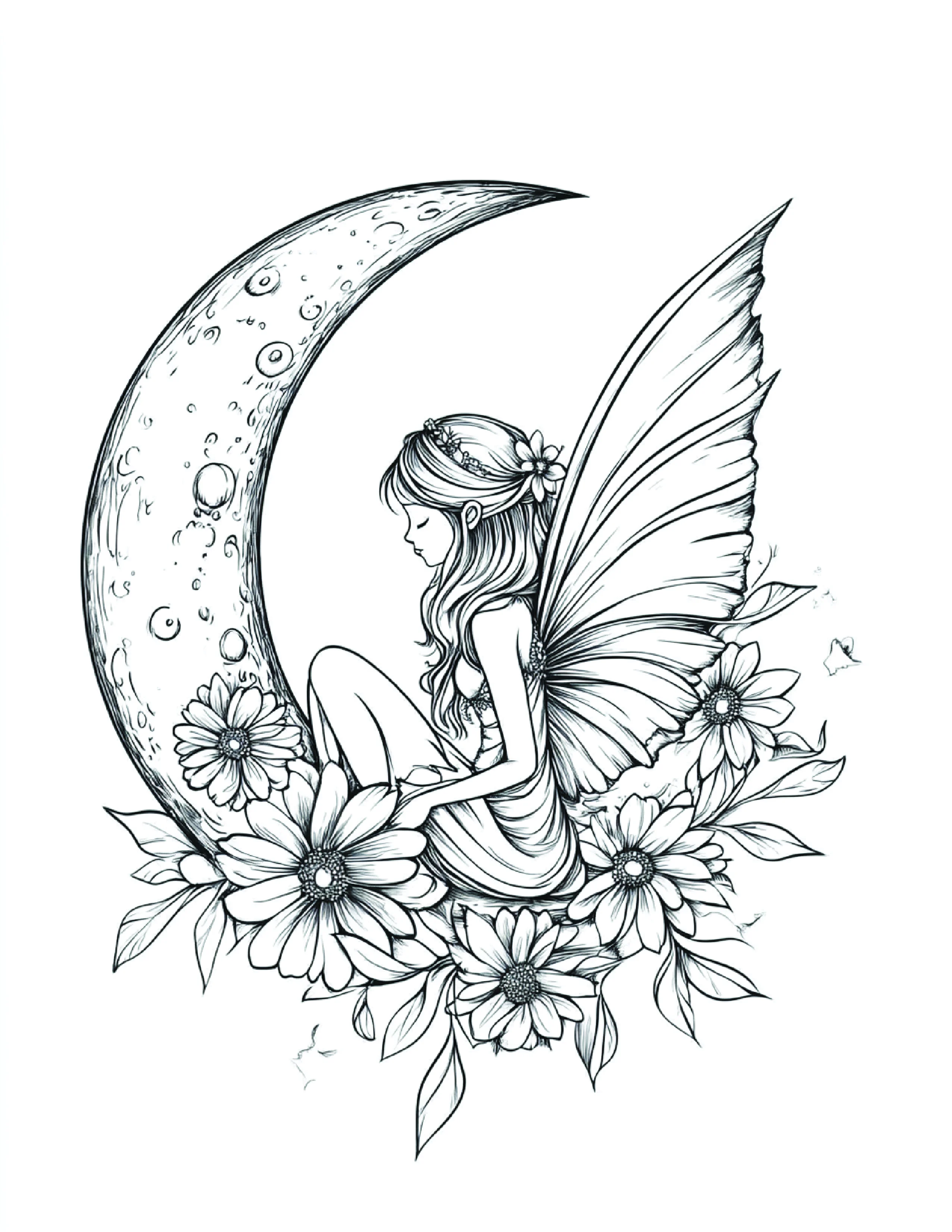 Fada da Lua para colorir 92