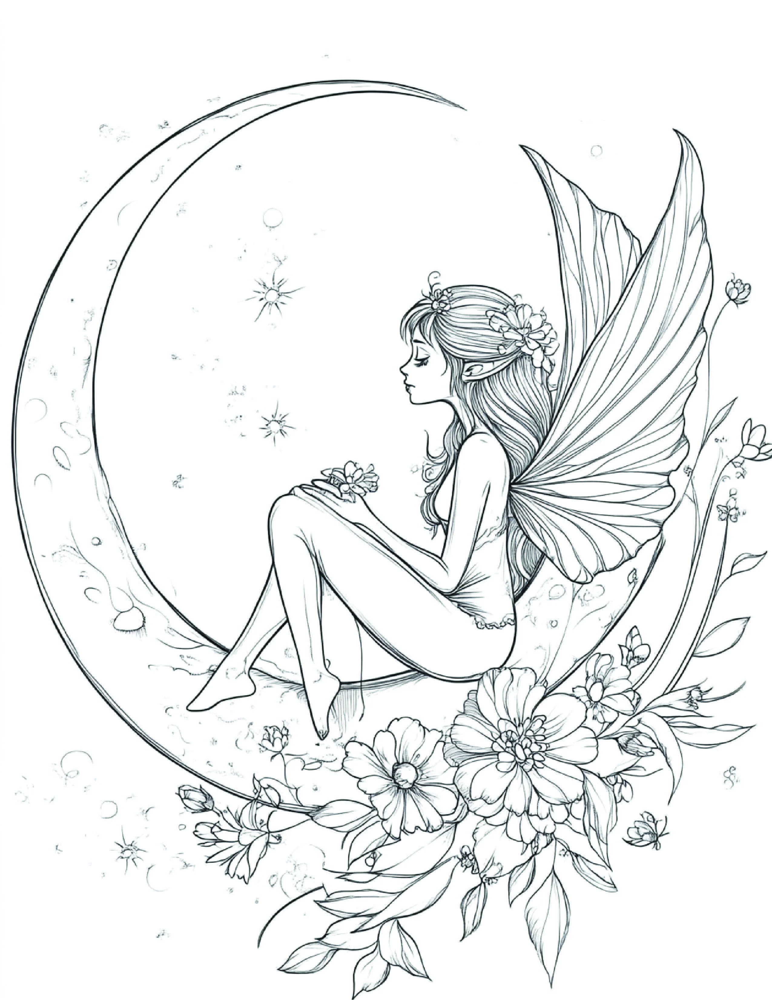 Fada da Lua para colorir 94