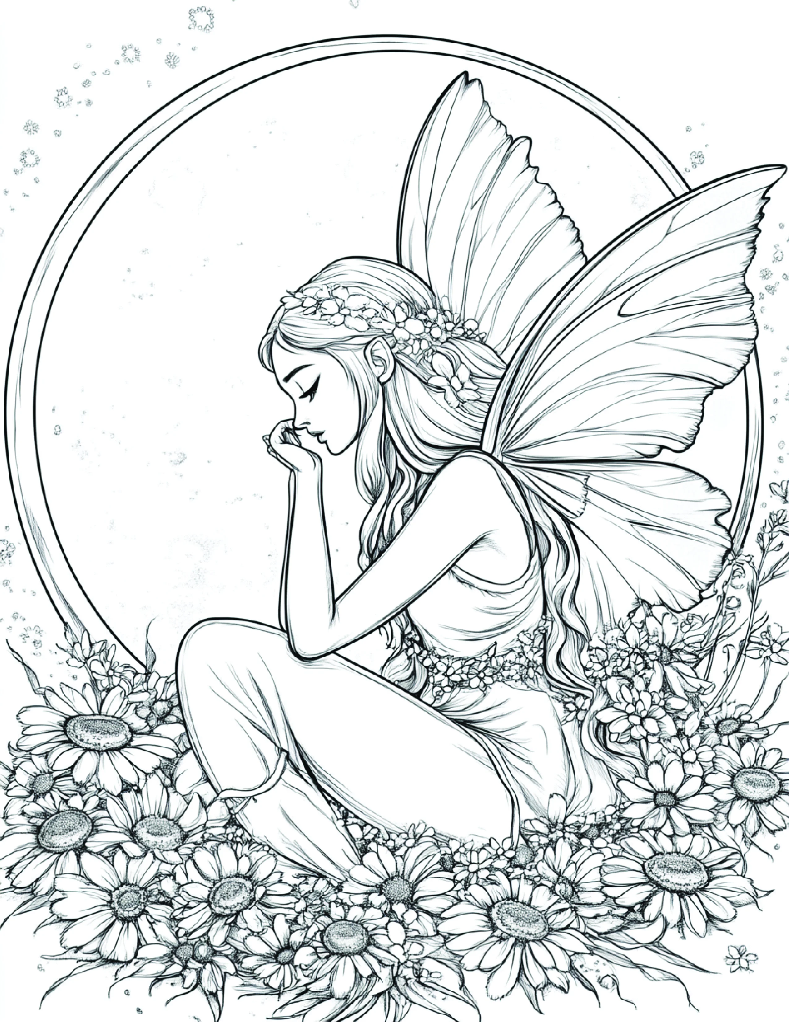 Fada da Lua para colorir 95