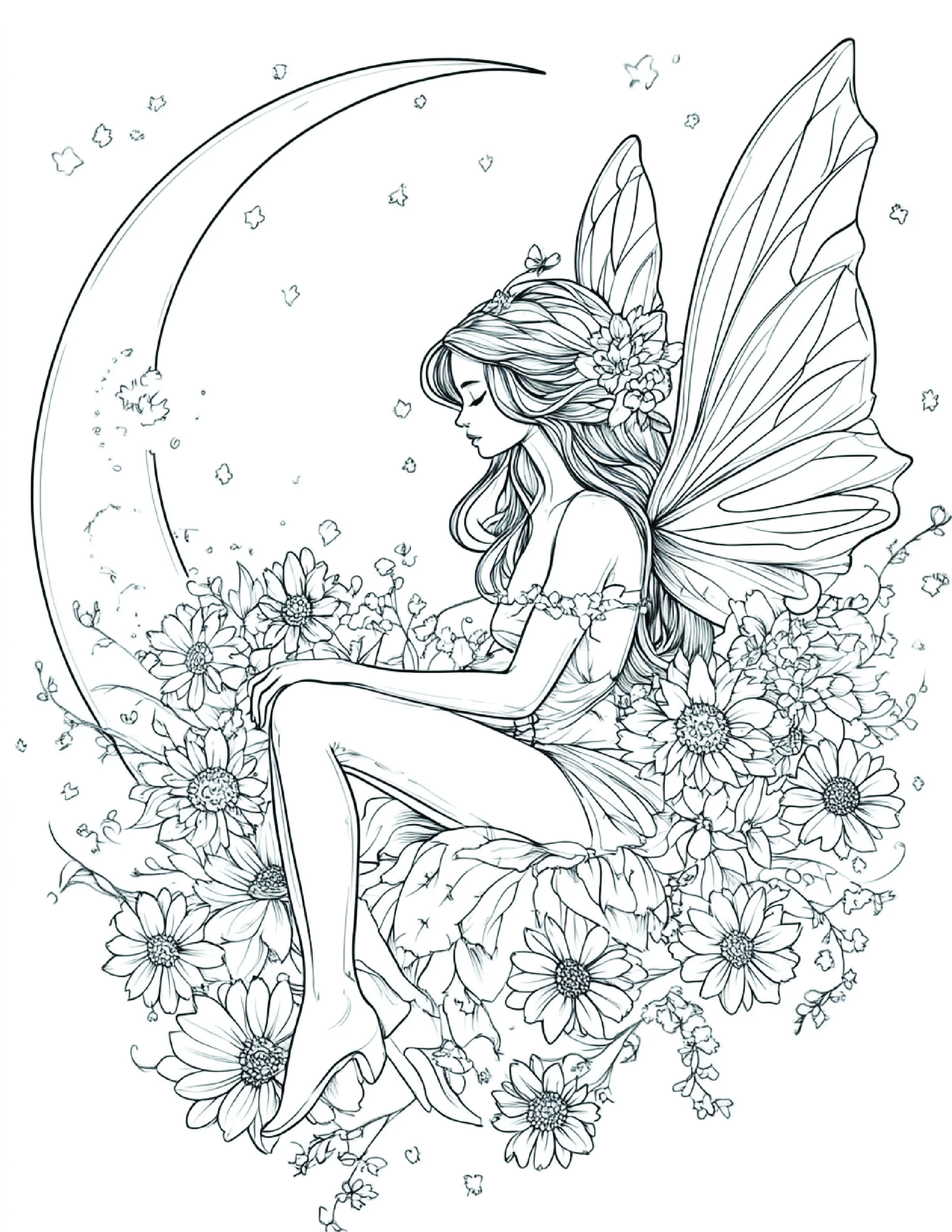 Fada da Lua para colorir 97