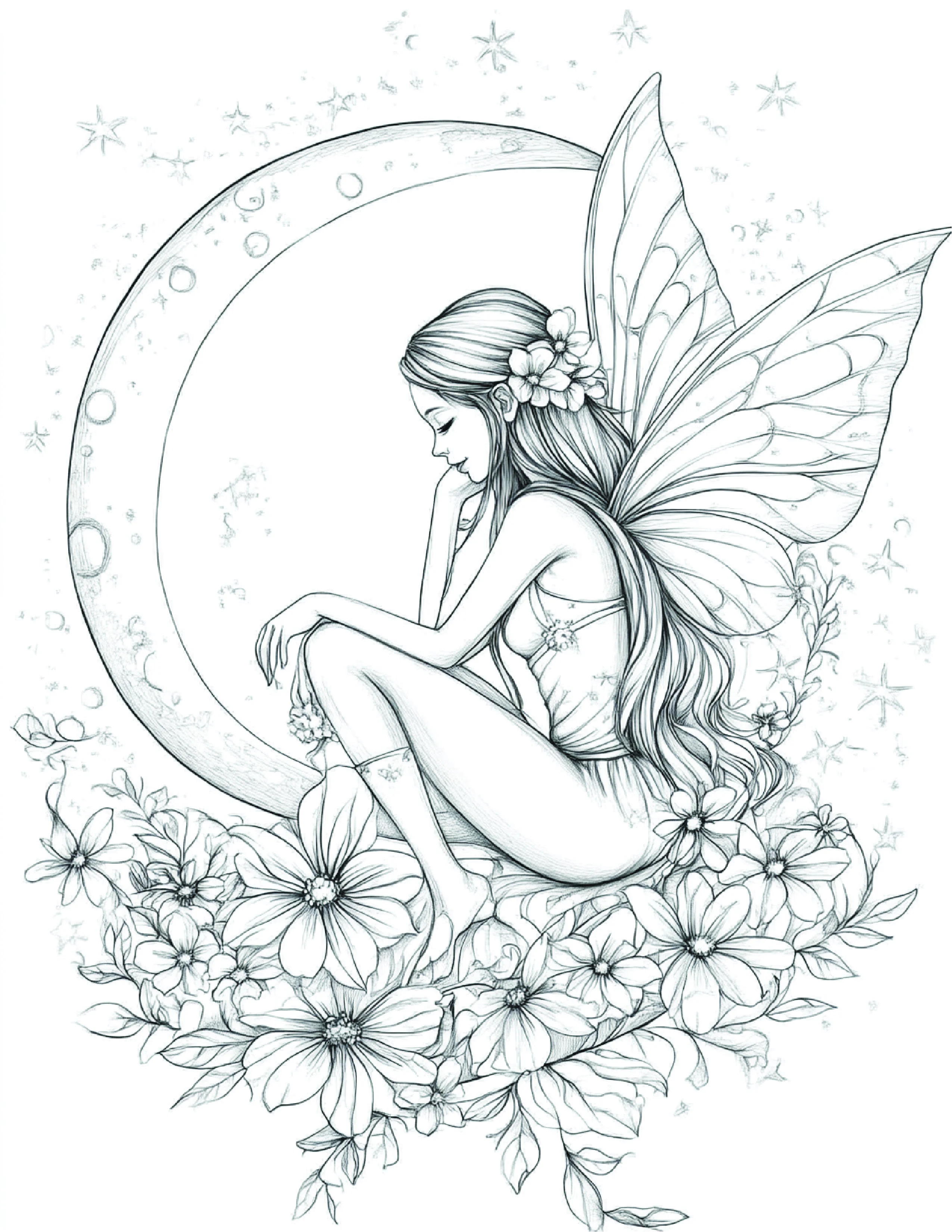 Fada da Lua para colorir 99