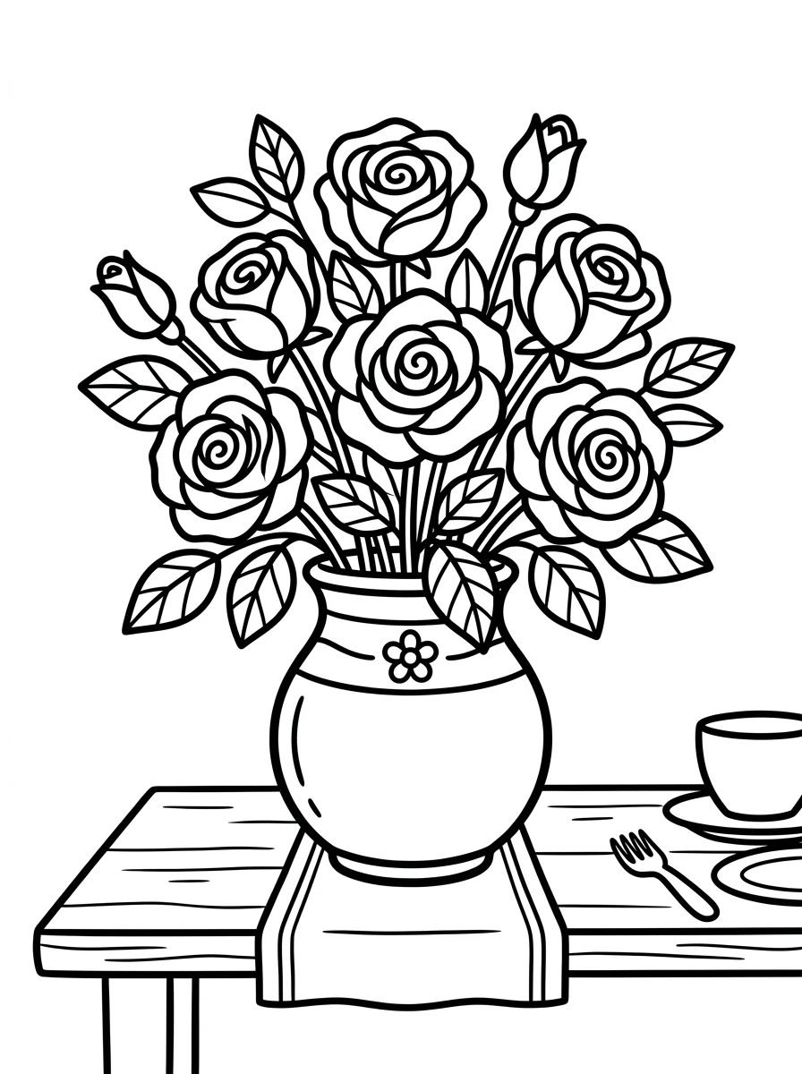 Flores para colorir 146