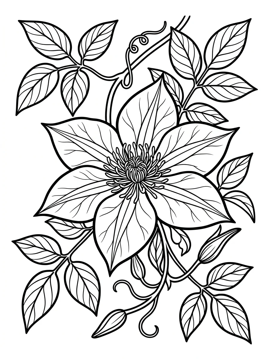 Flores para colorir 19