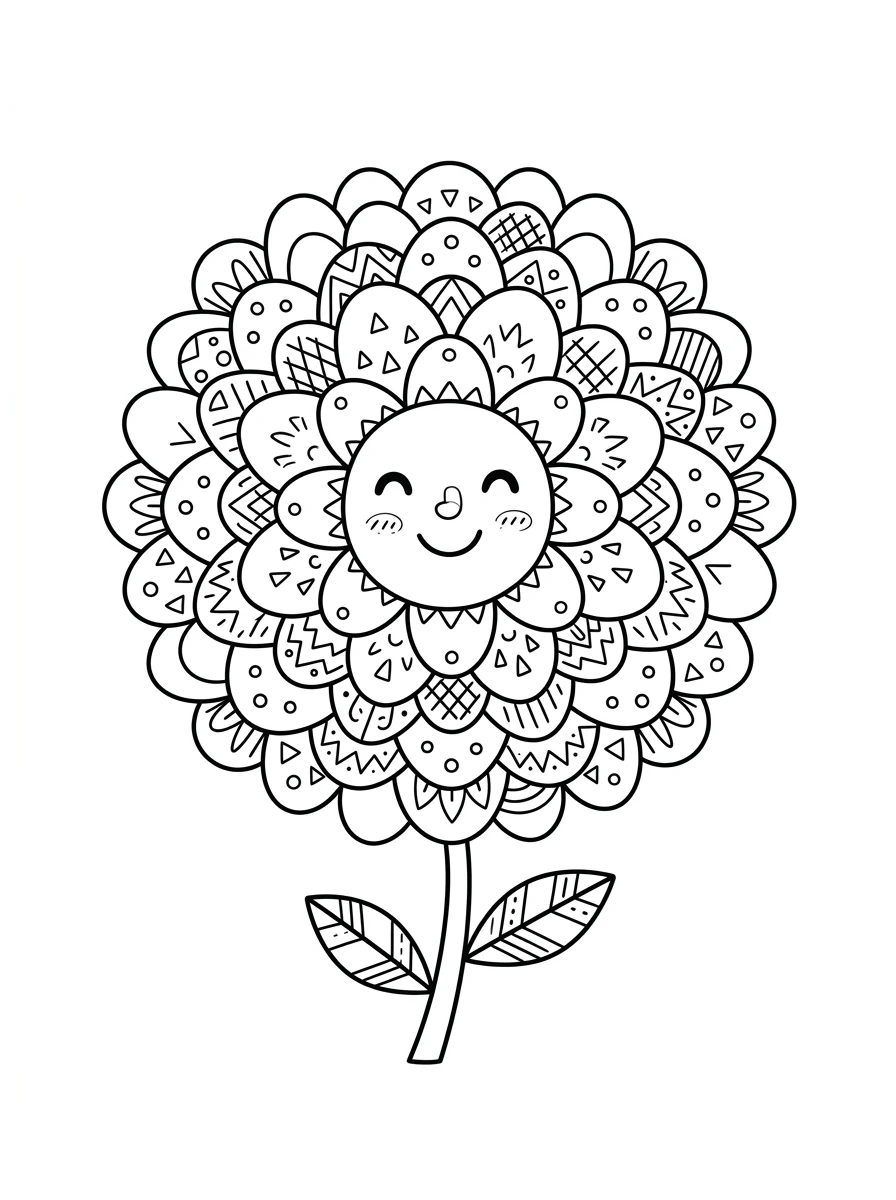 Flores para colorir 43