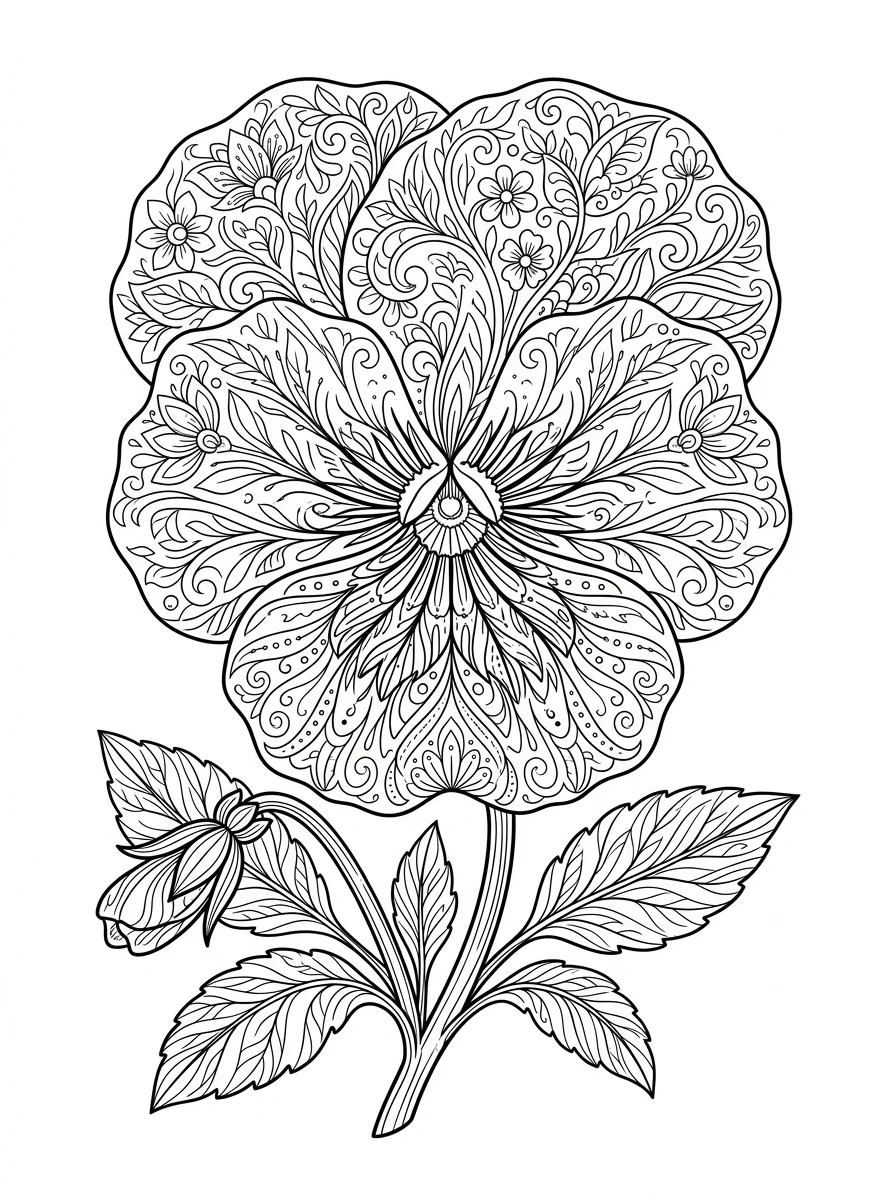 Flores para colorir 55