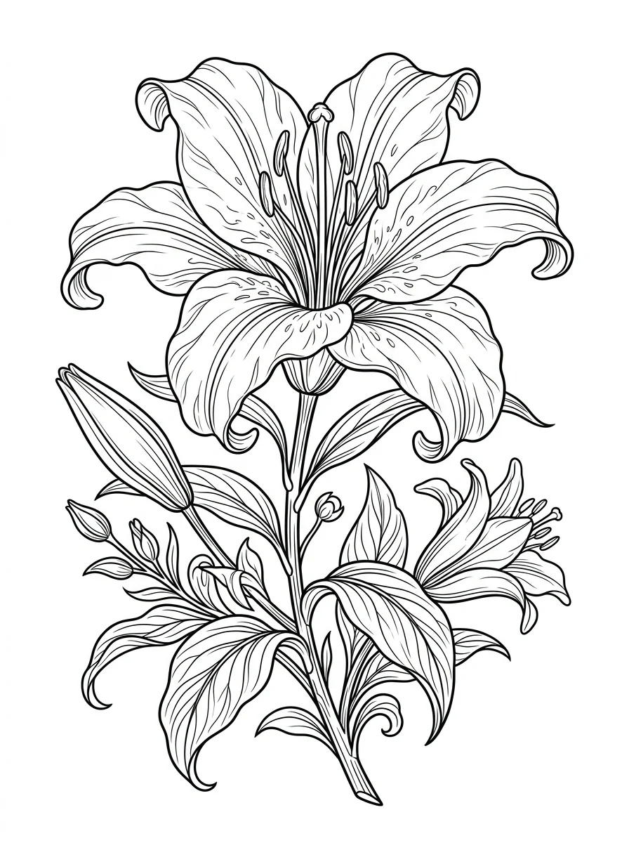 Flores para colorir 62