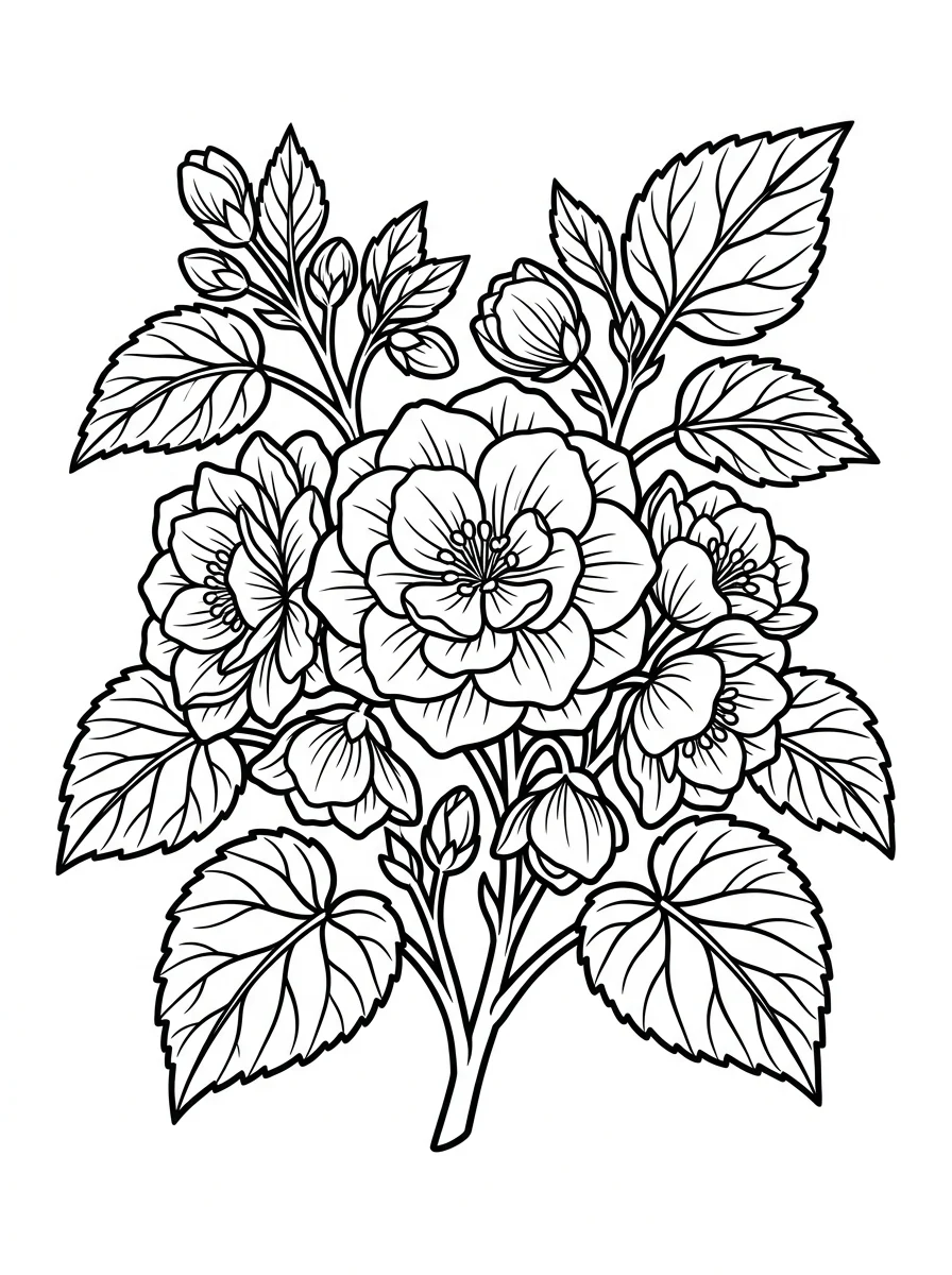 Flores para colorir 7