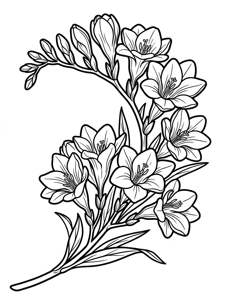Flores para colorir 82