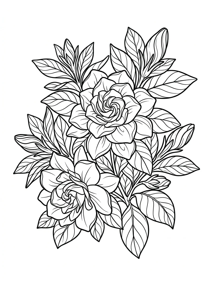 Flores para colorir 84