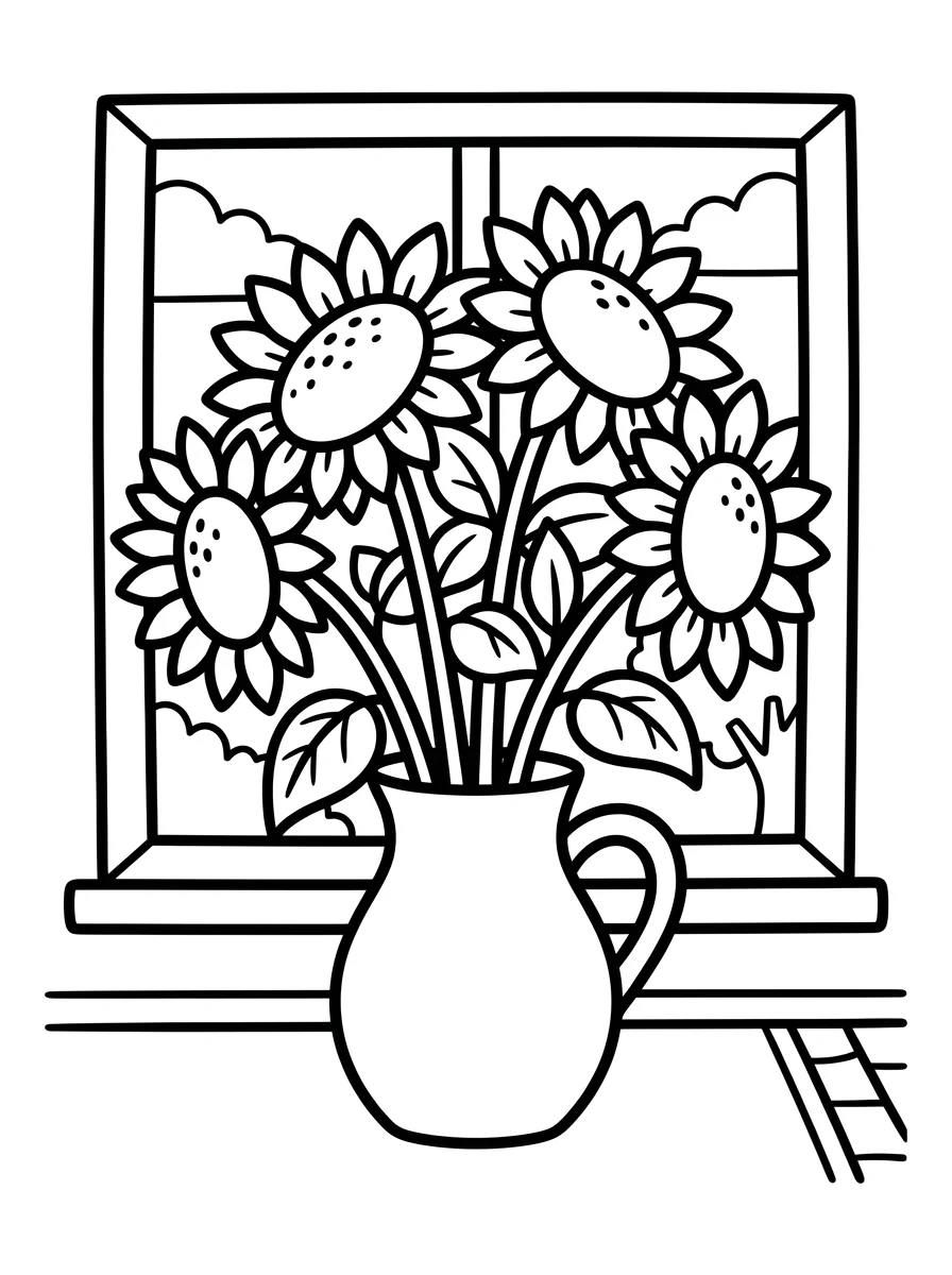 Flores para colorir 89