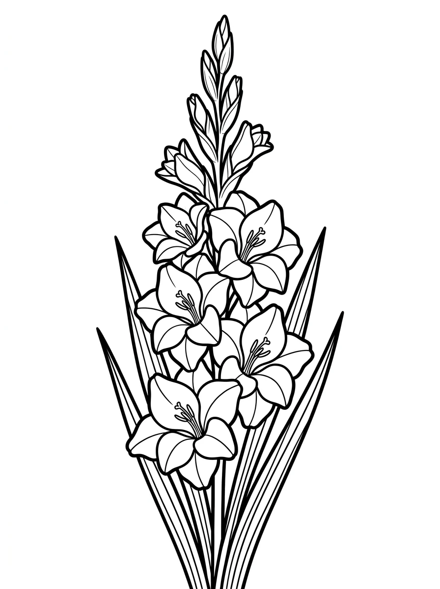 Flores para colorir 90