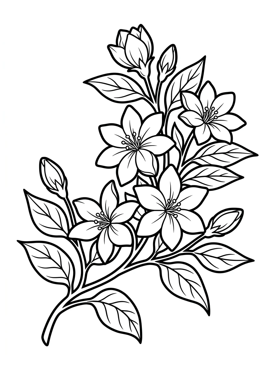 Flores para colorir 96