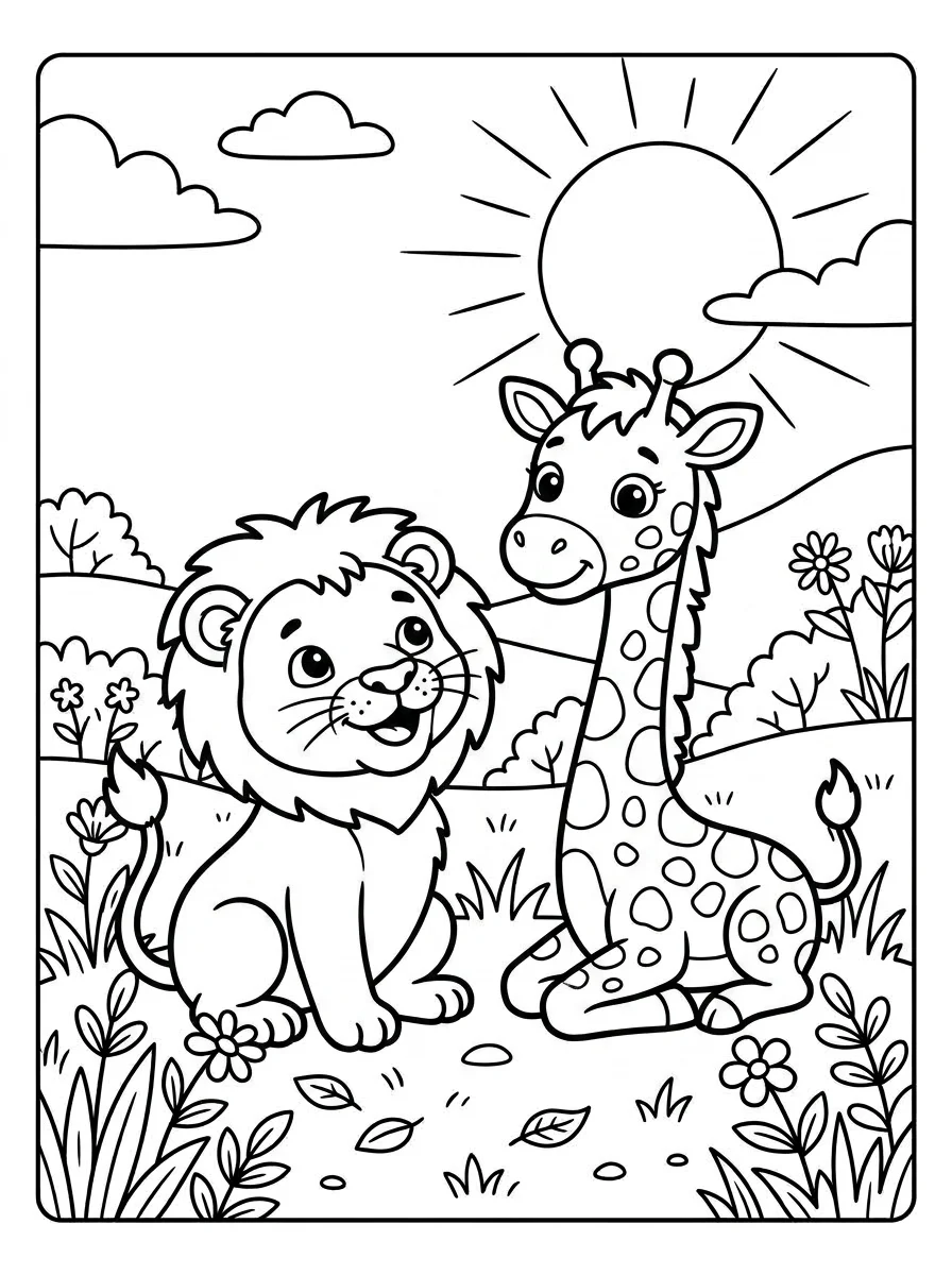 leao para colorir 16