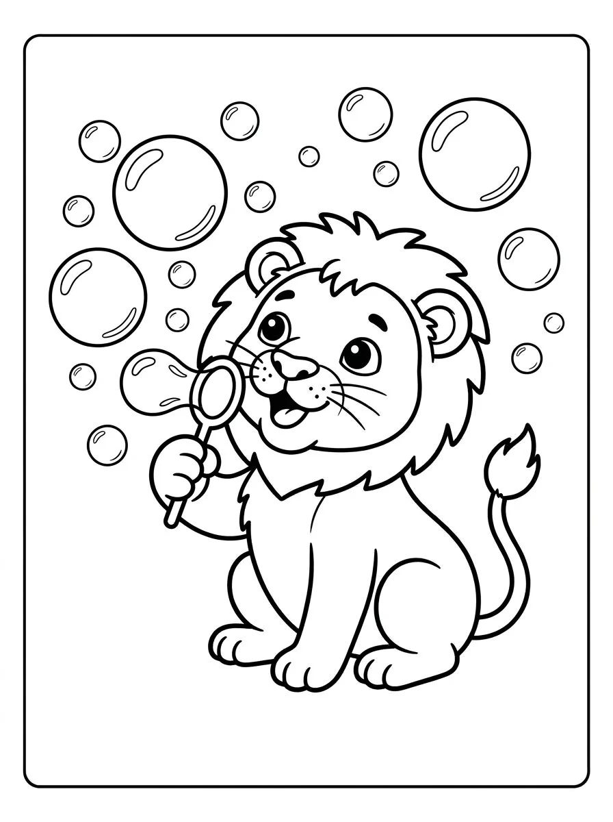 leao para colorir 18