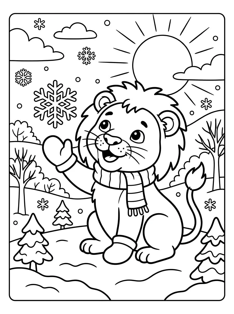 leao para colorir 2