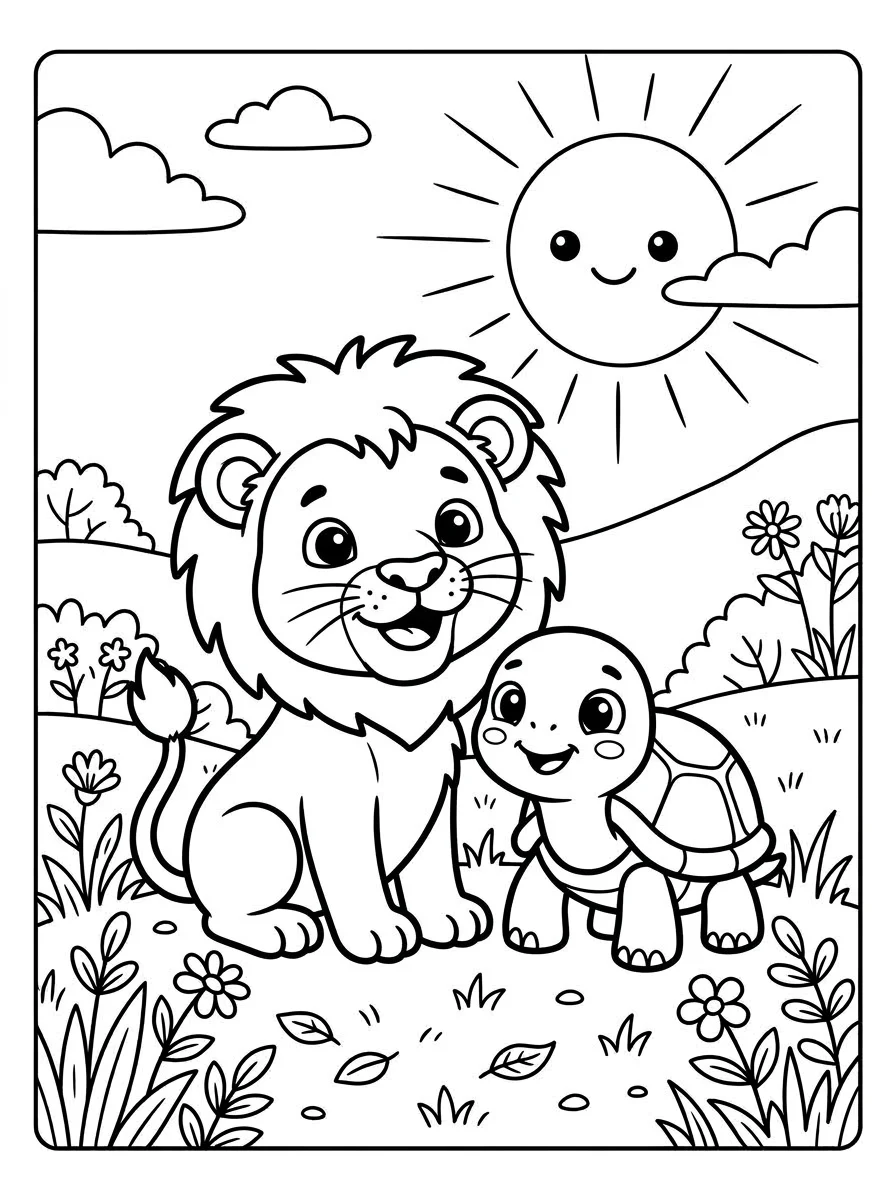 leao para colorir 21