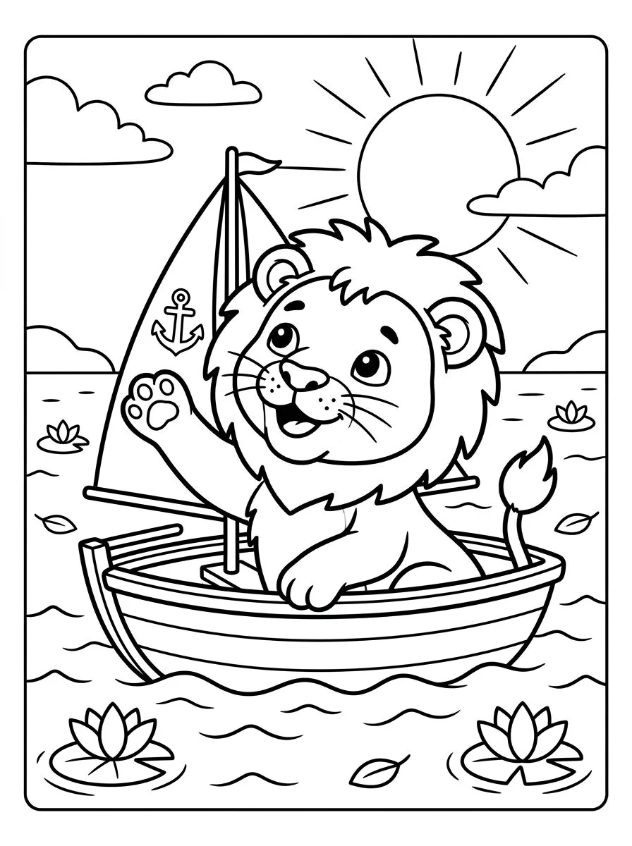 leao para colorir 23