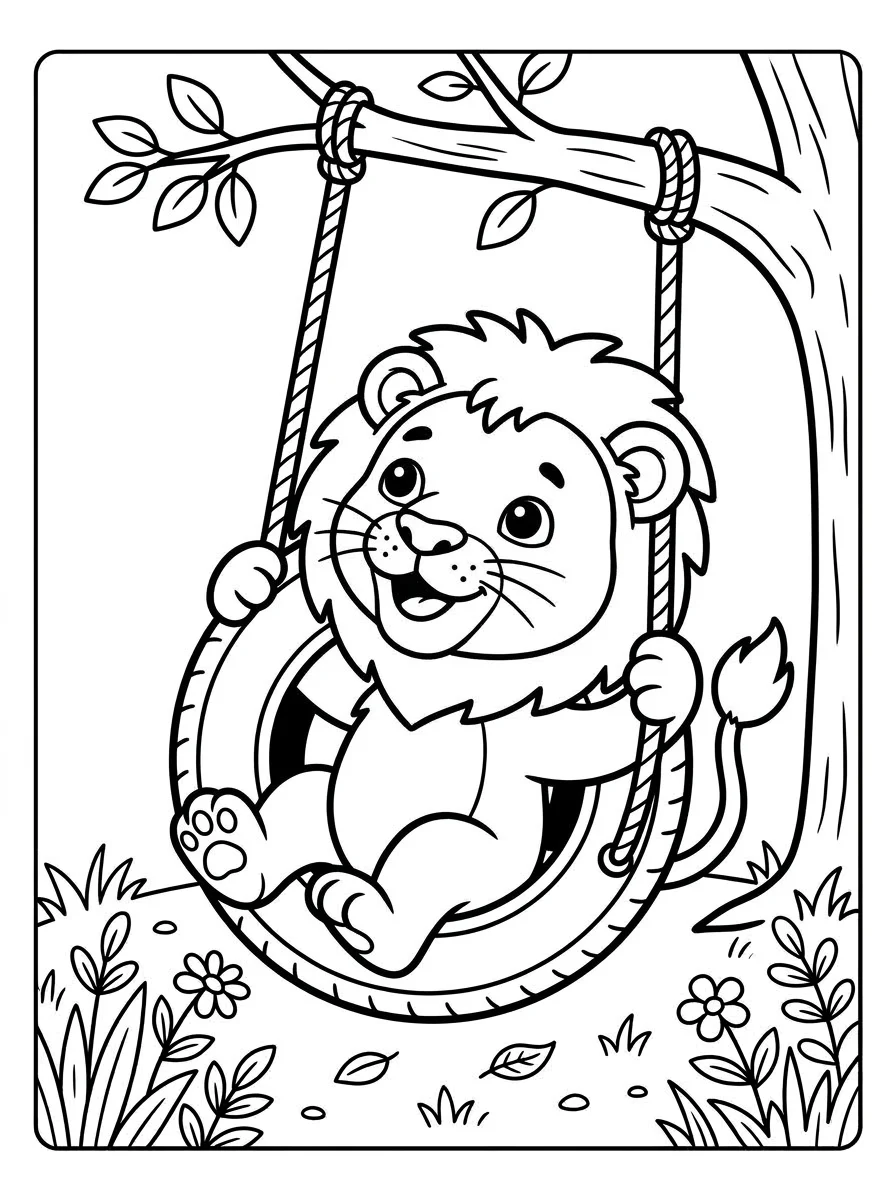 leao para colorir 28