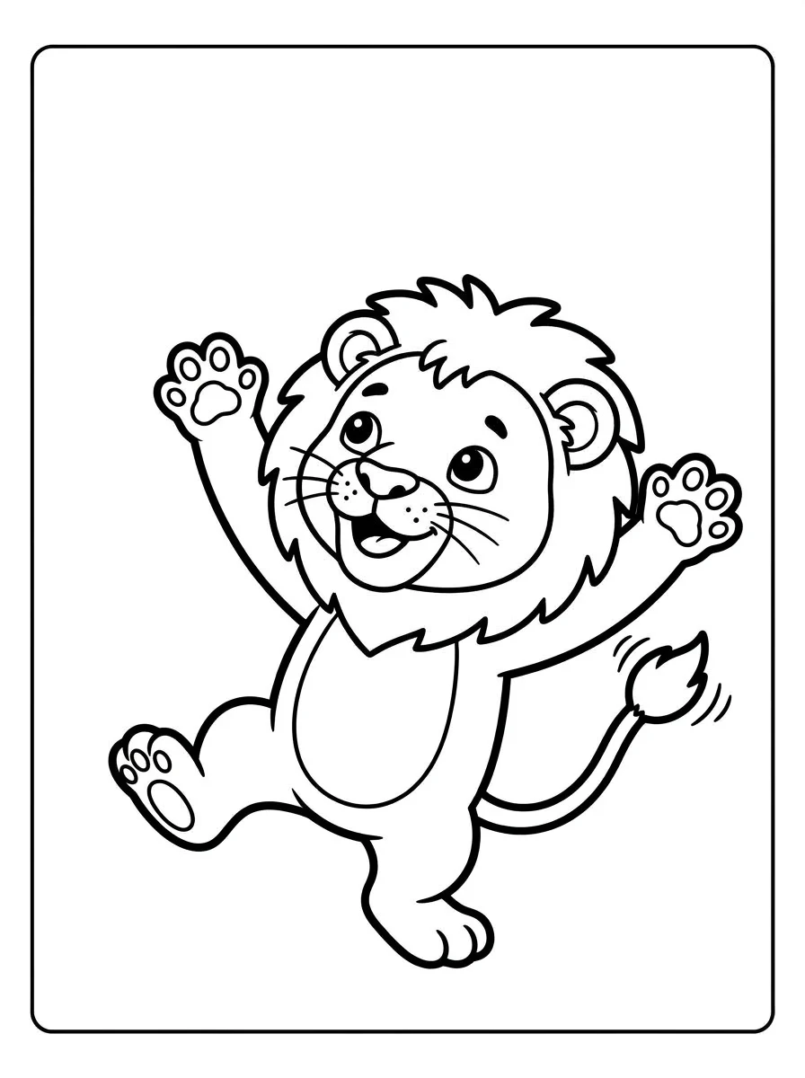 leao para colorir 32