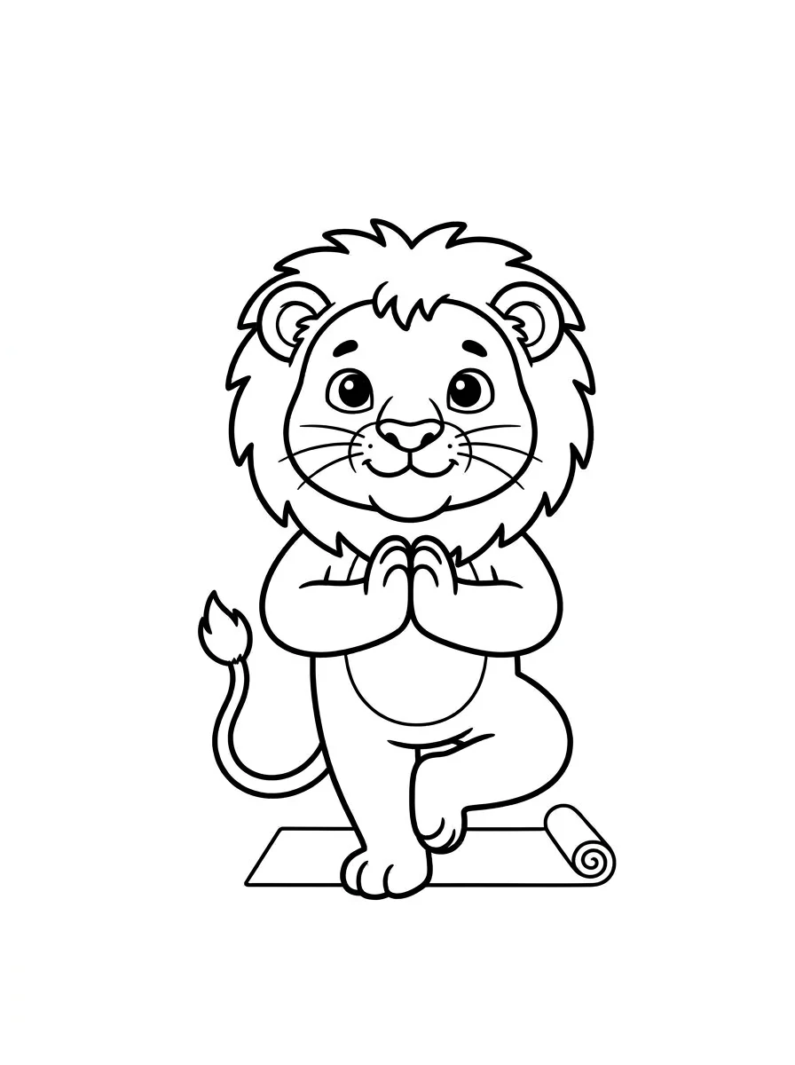 leao para colorir 33