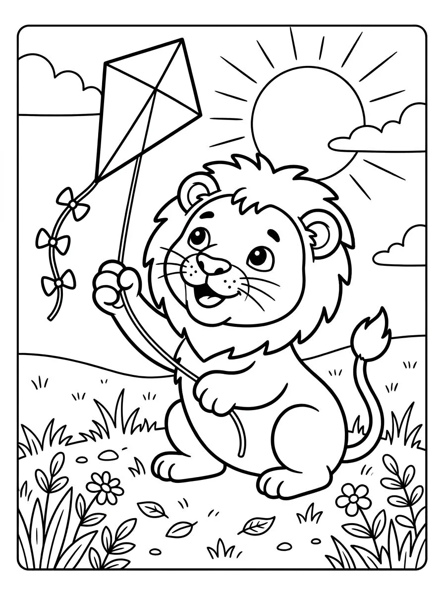 leao para colorir 36