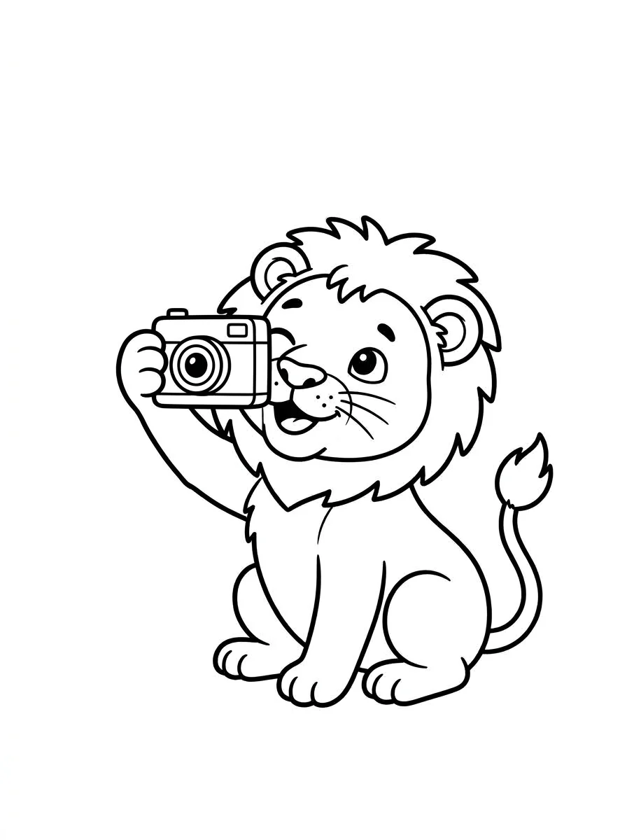 leao para colorir 37