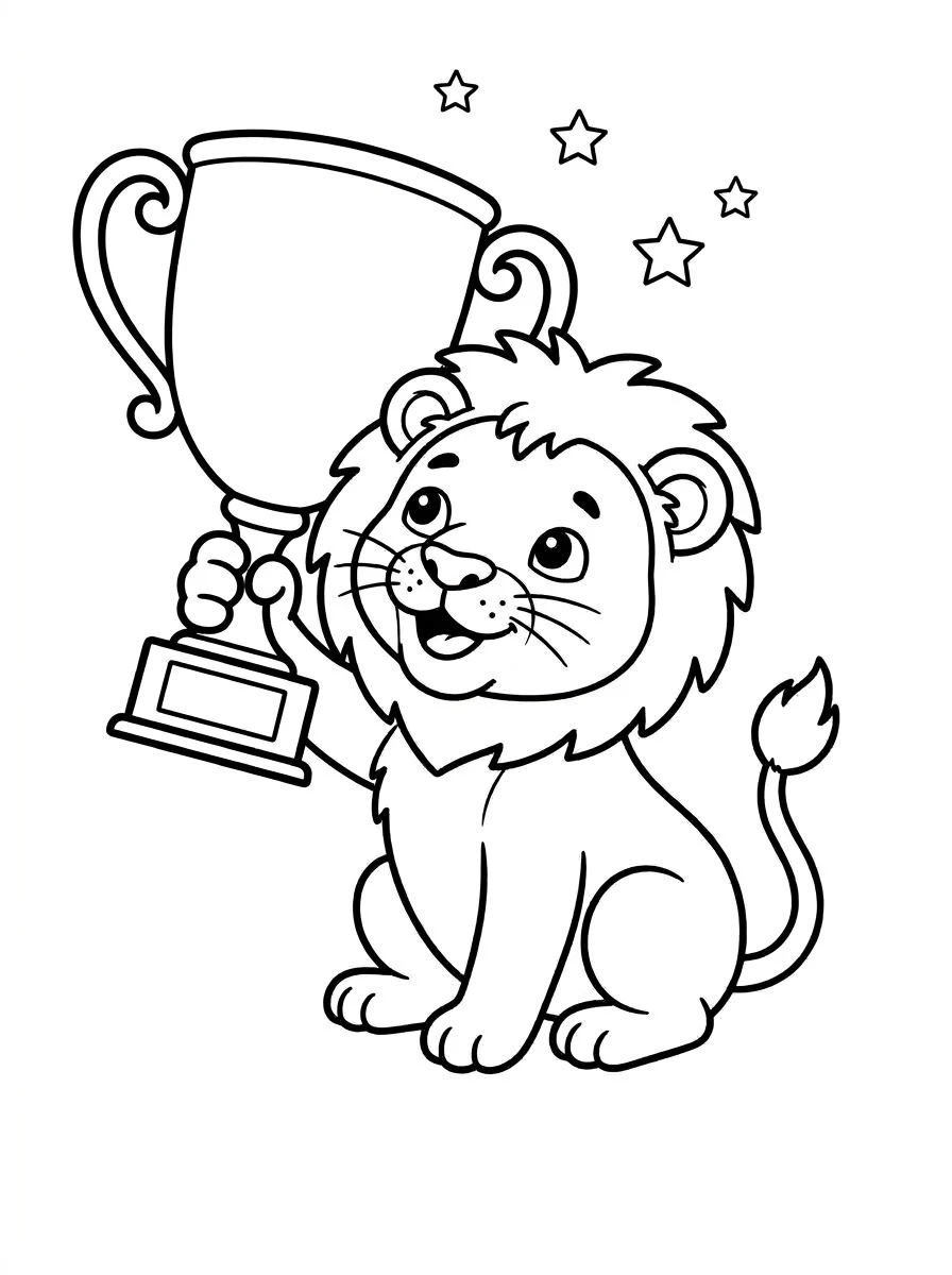 leao para colorir 38