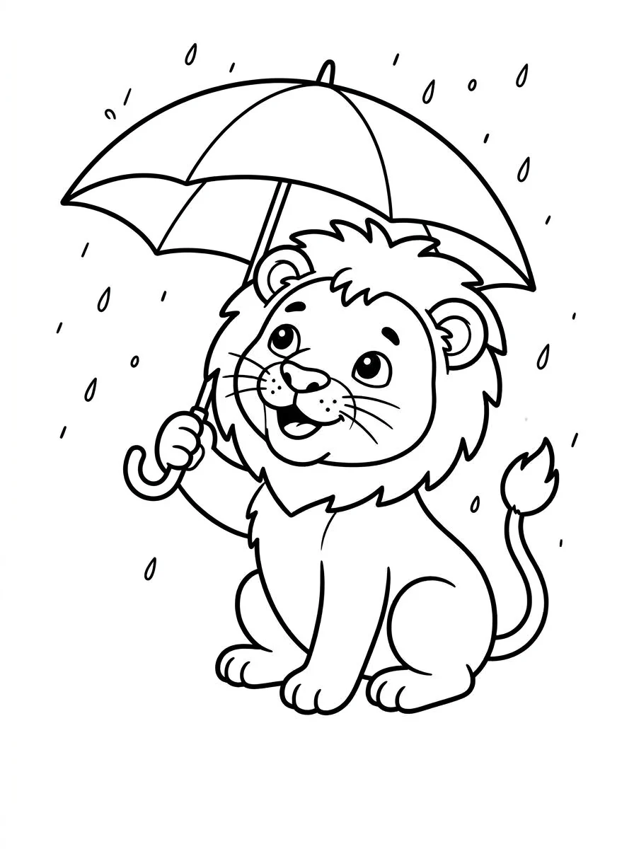 leao para colorir 39