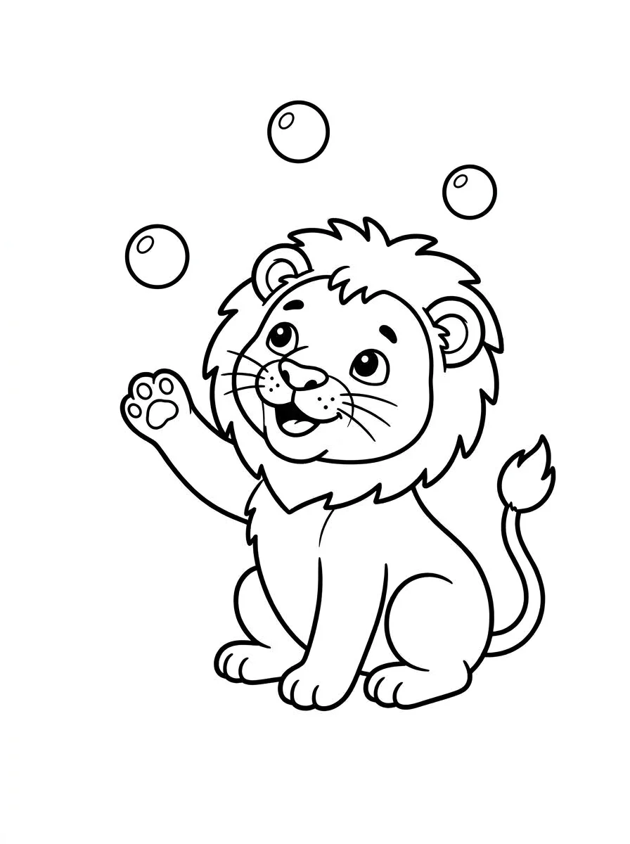 leao para colorir 42