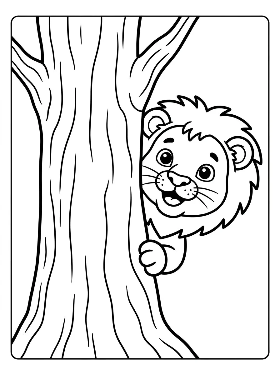 leao para colorir 47