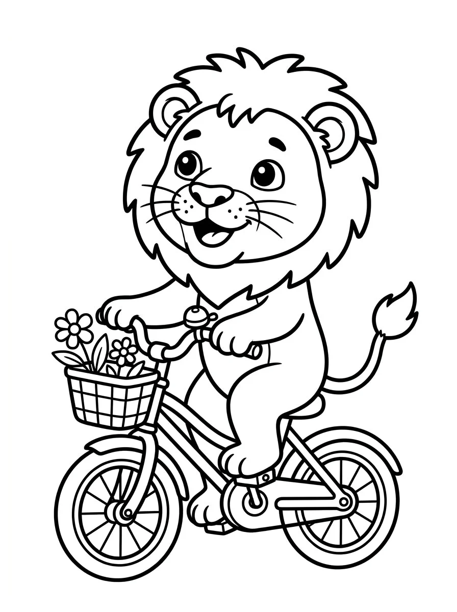 leao para colorir 5