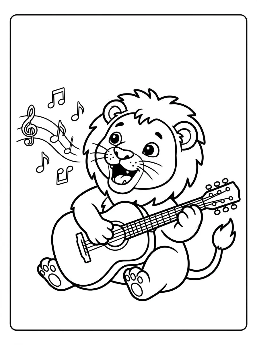leao para colorir 50
