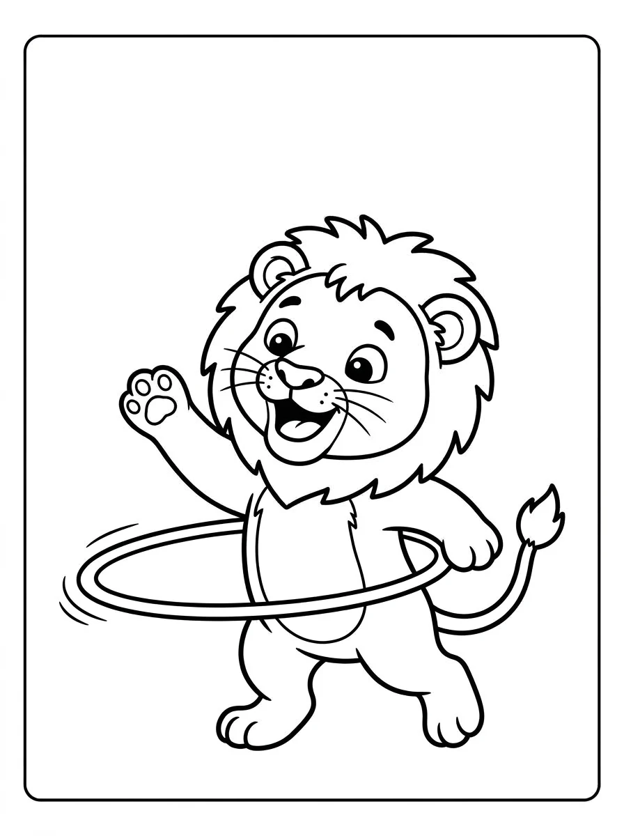 leao para colorir 52