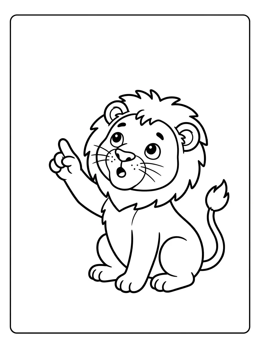 leao para colorir 54