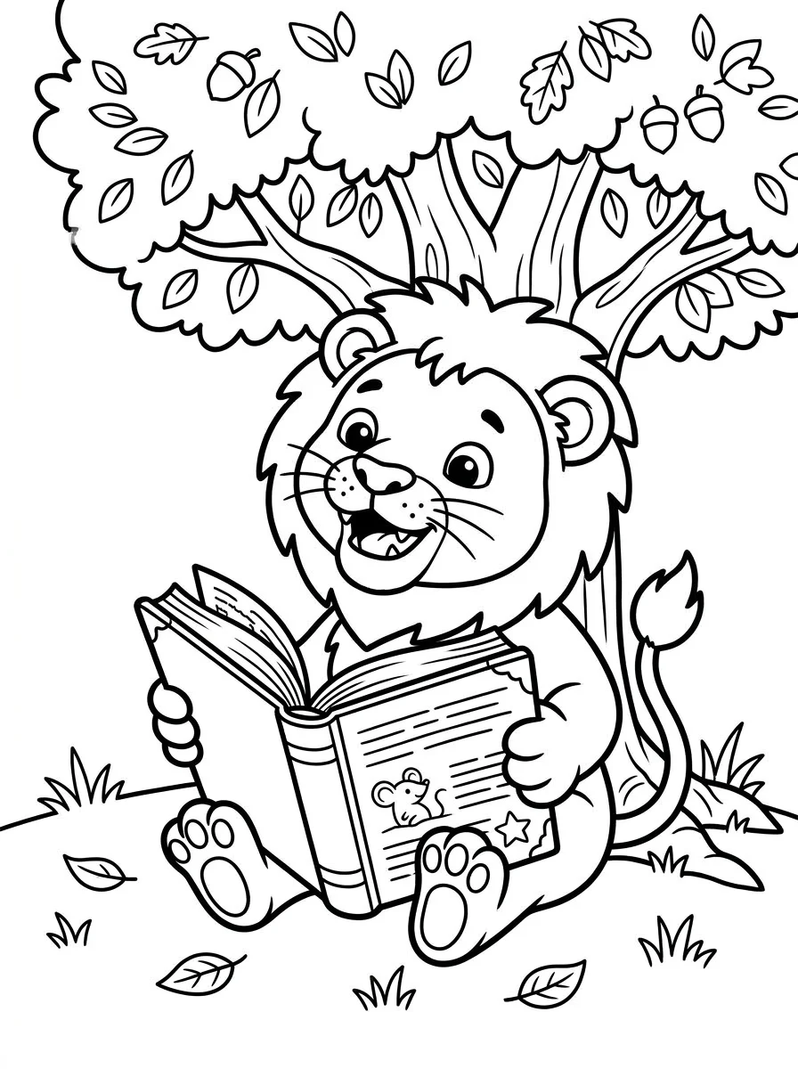leao para colorir 55
