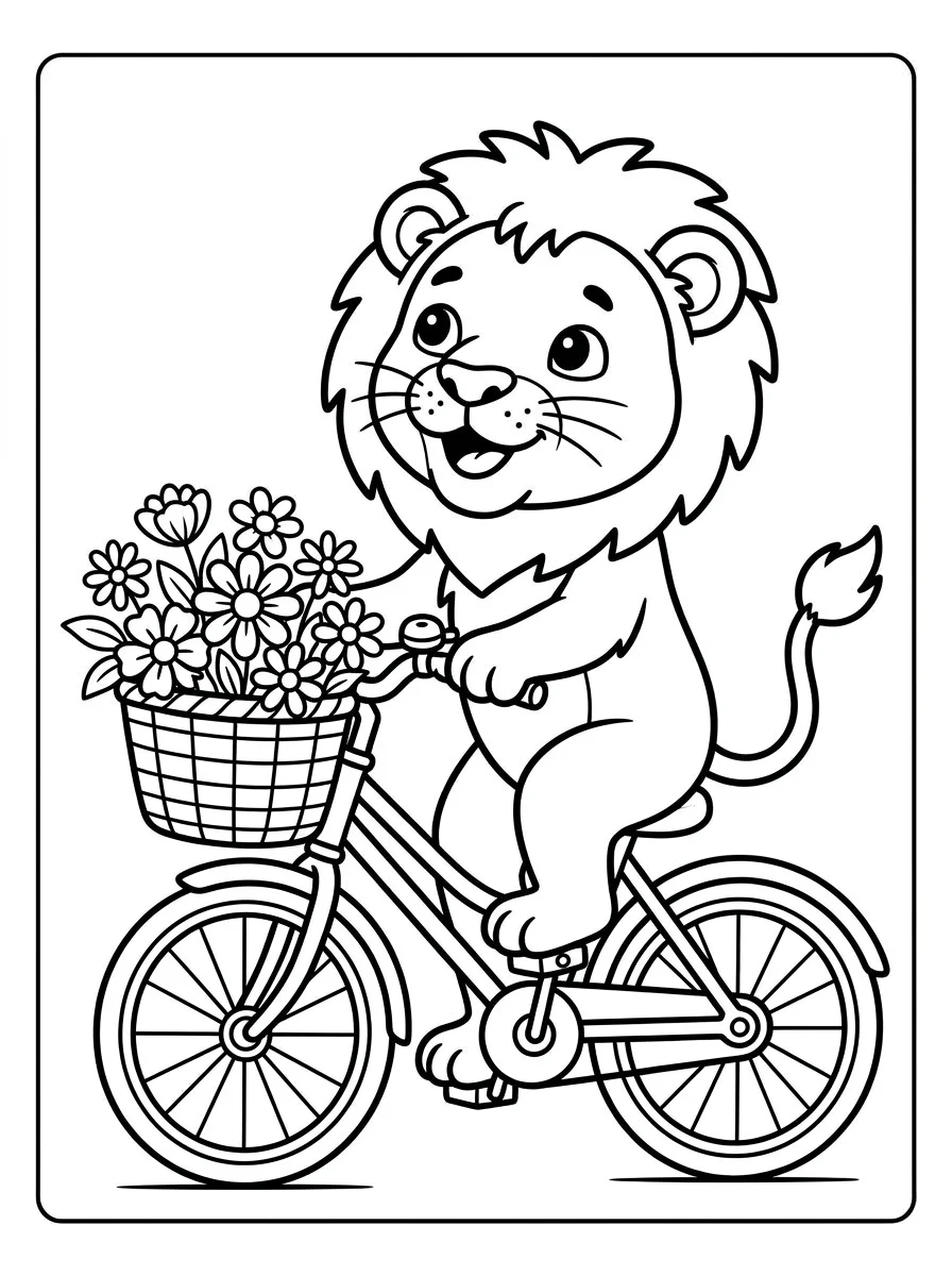 leao para colorir 56