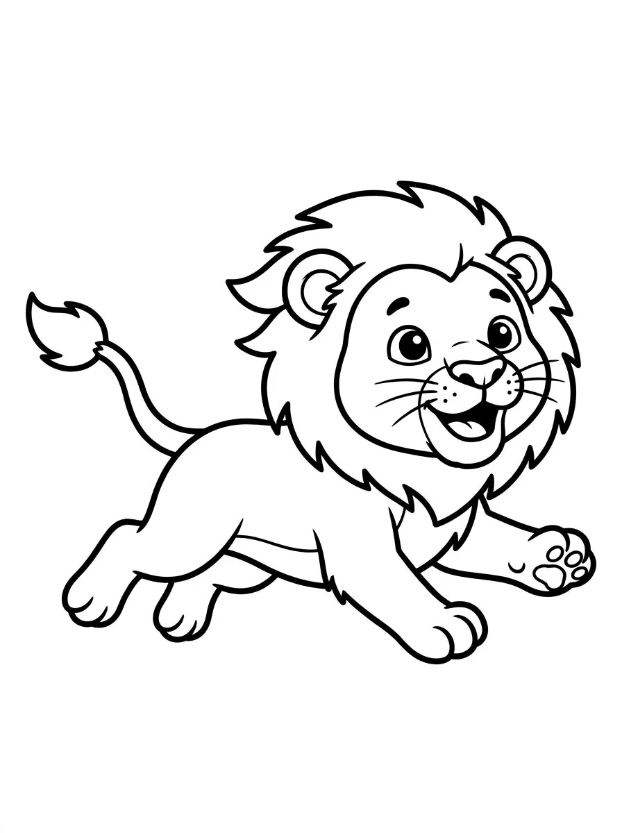 leao para colorir 58
