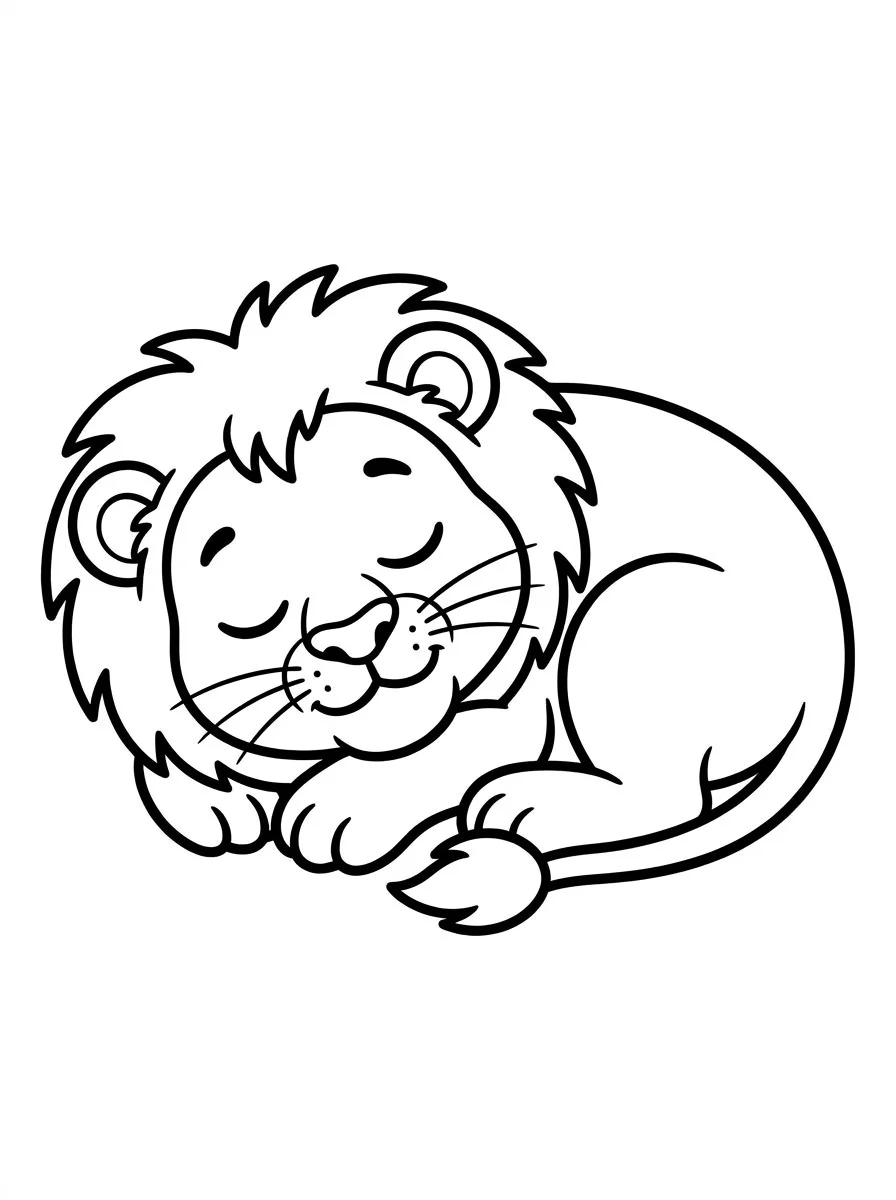 leao para colorir 59