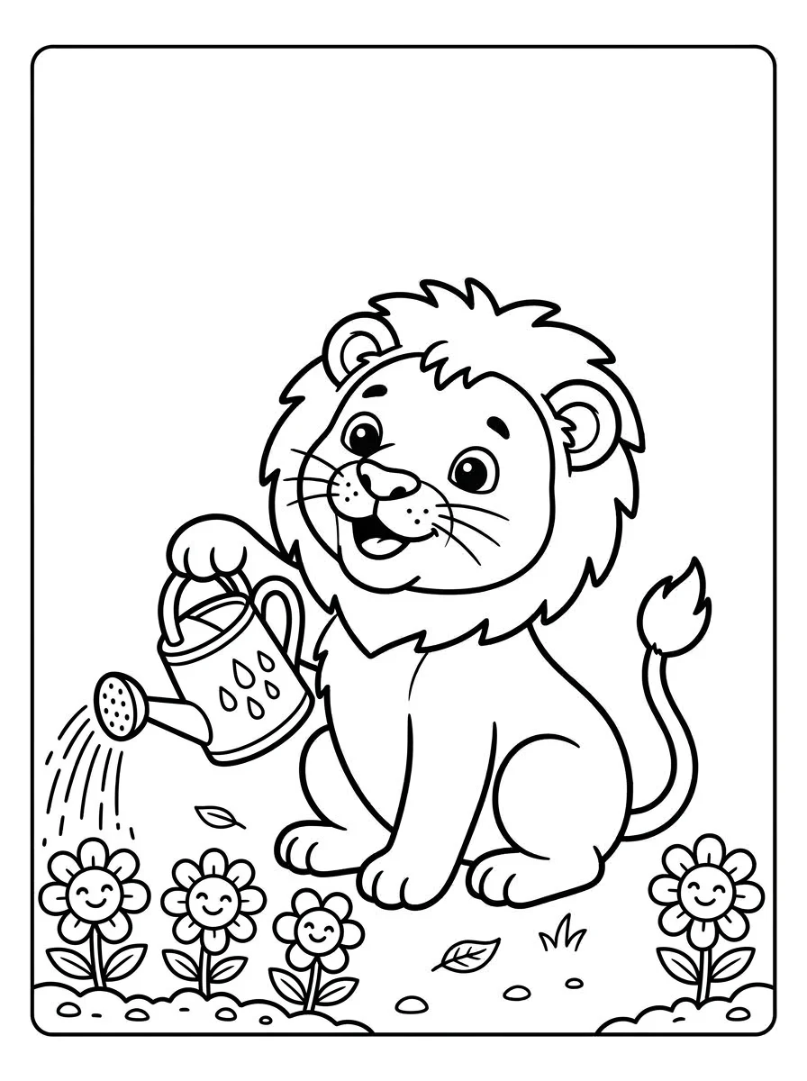 leao para colorir 61