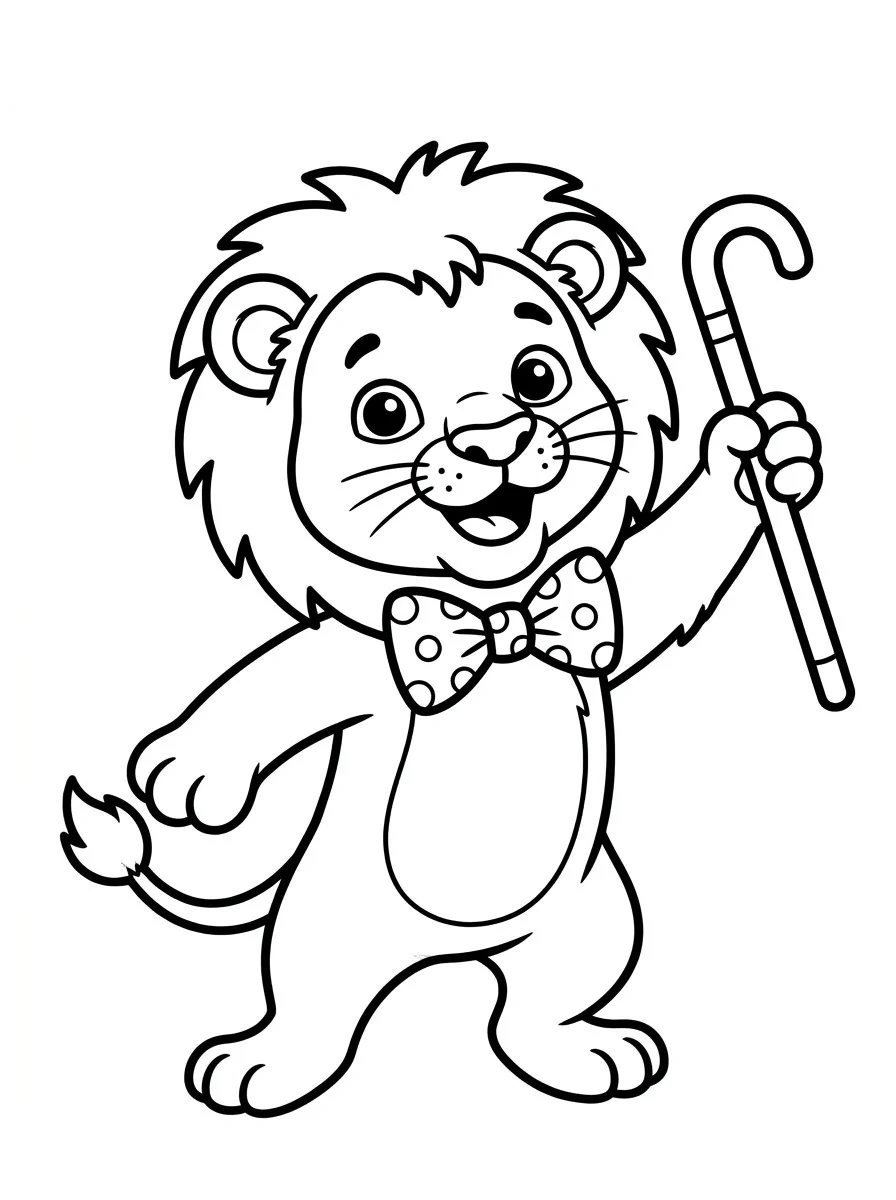 leao para colorir 62