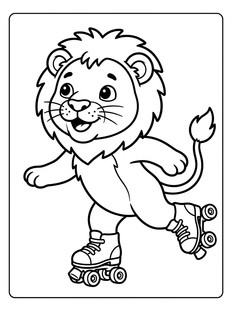 leao para colorir 63