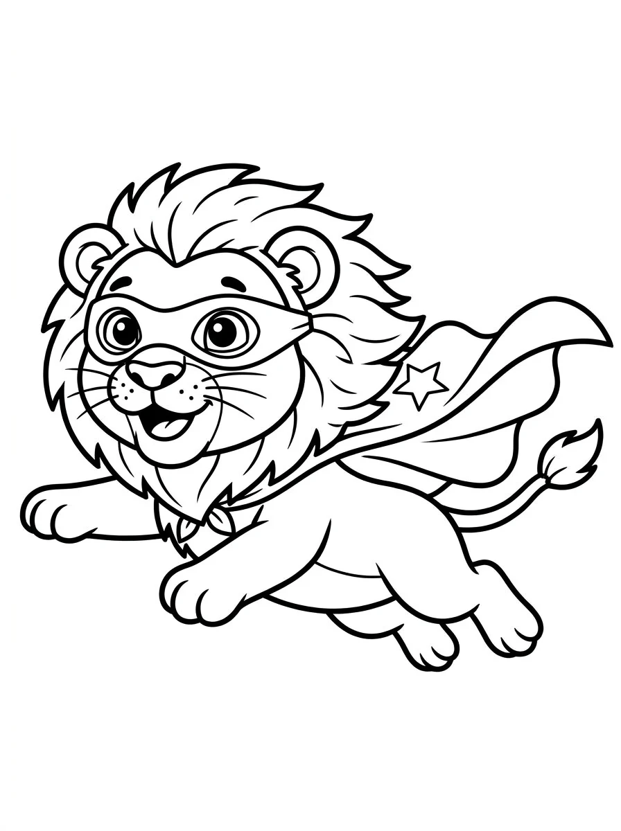 leao para colorir 64