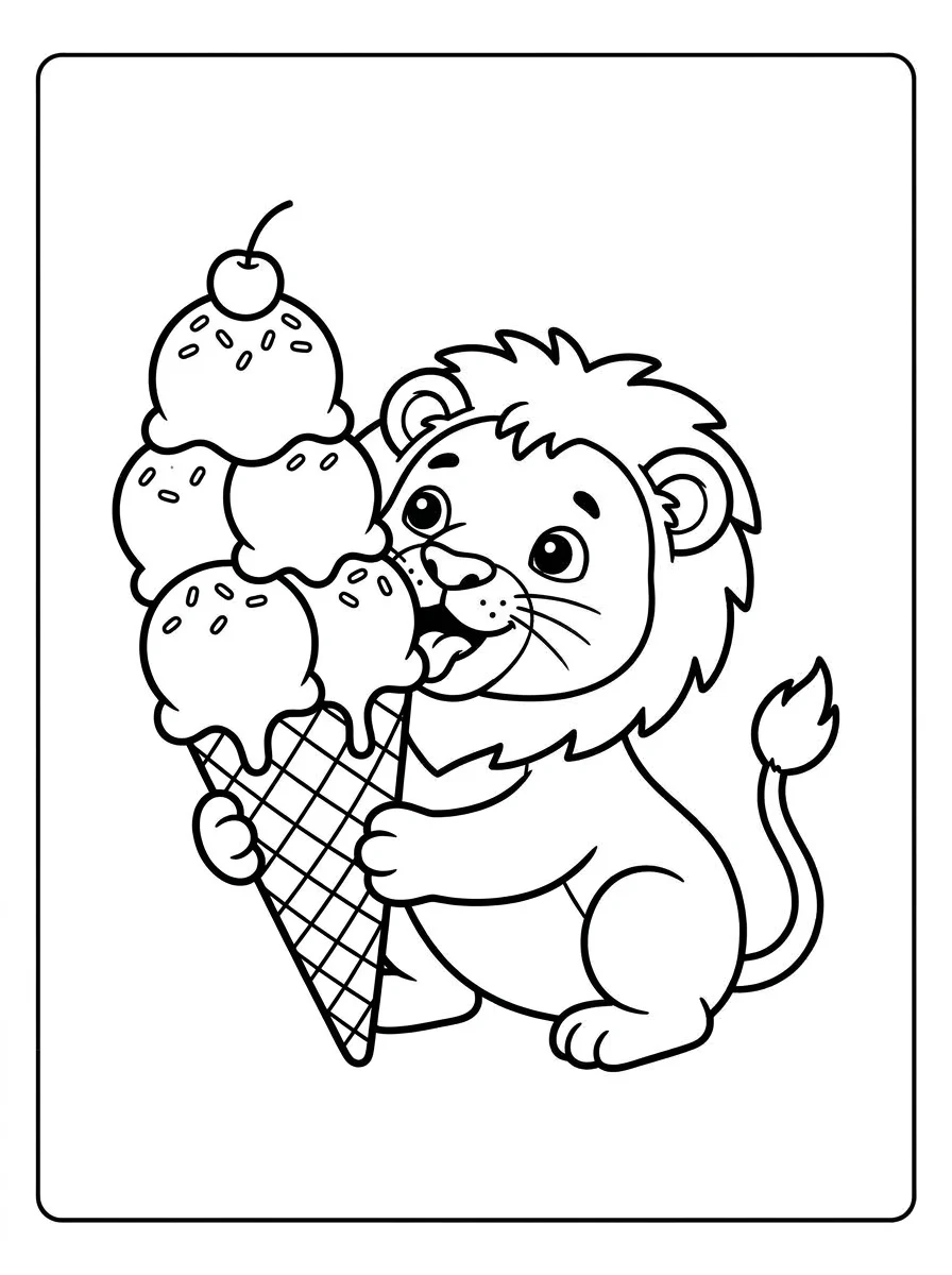 leao para colorir 7