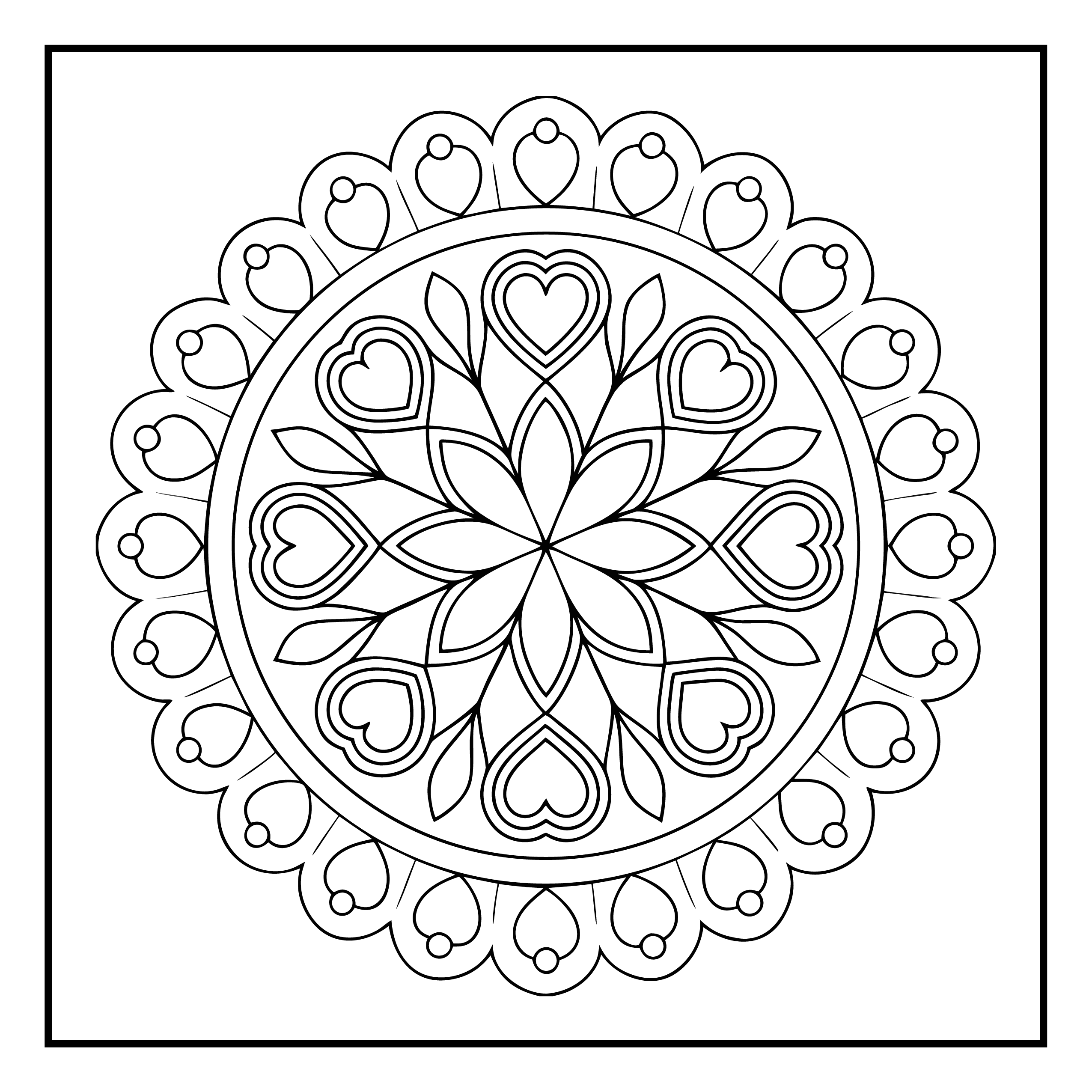 Mandala para colorir 12