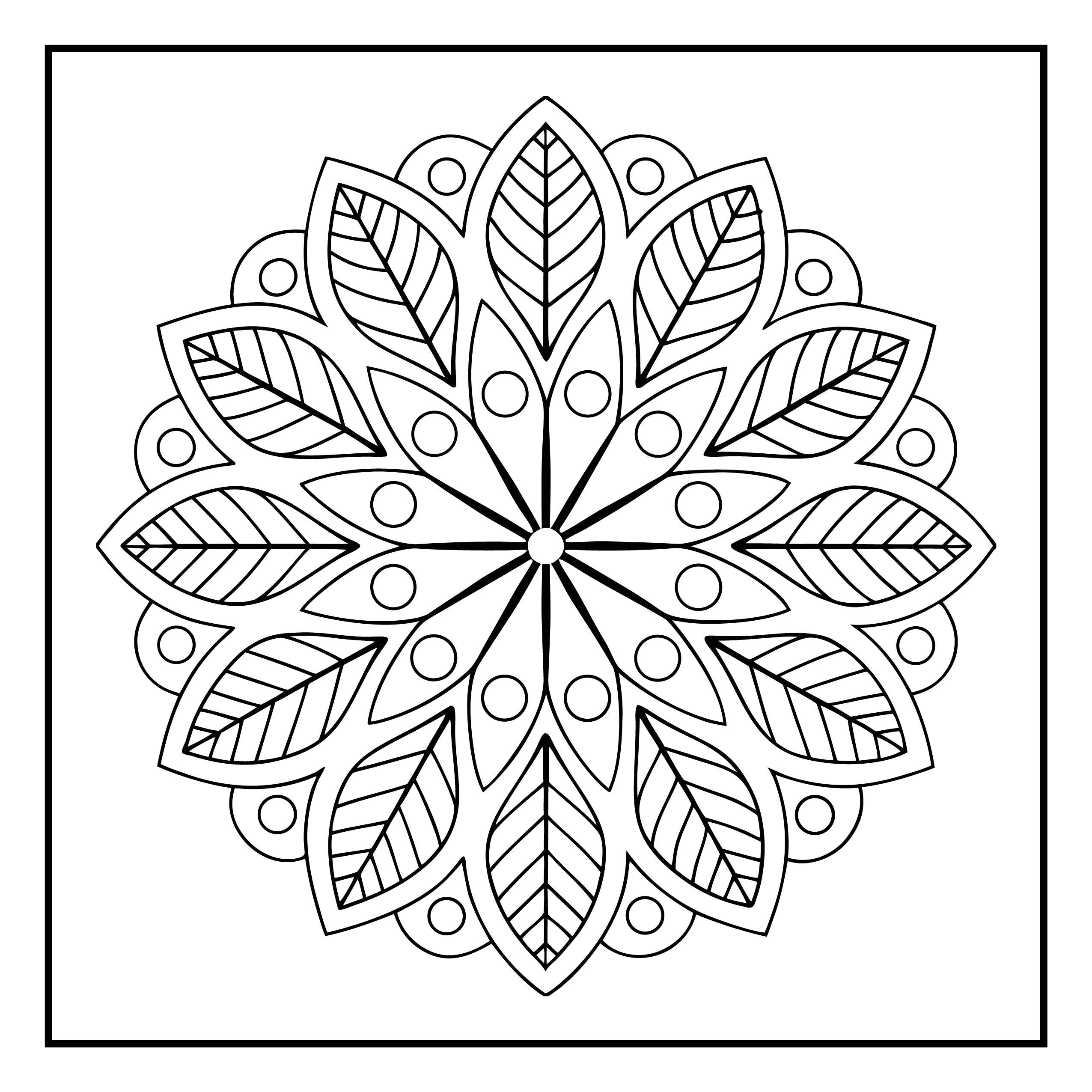 Mandala para colorir 15