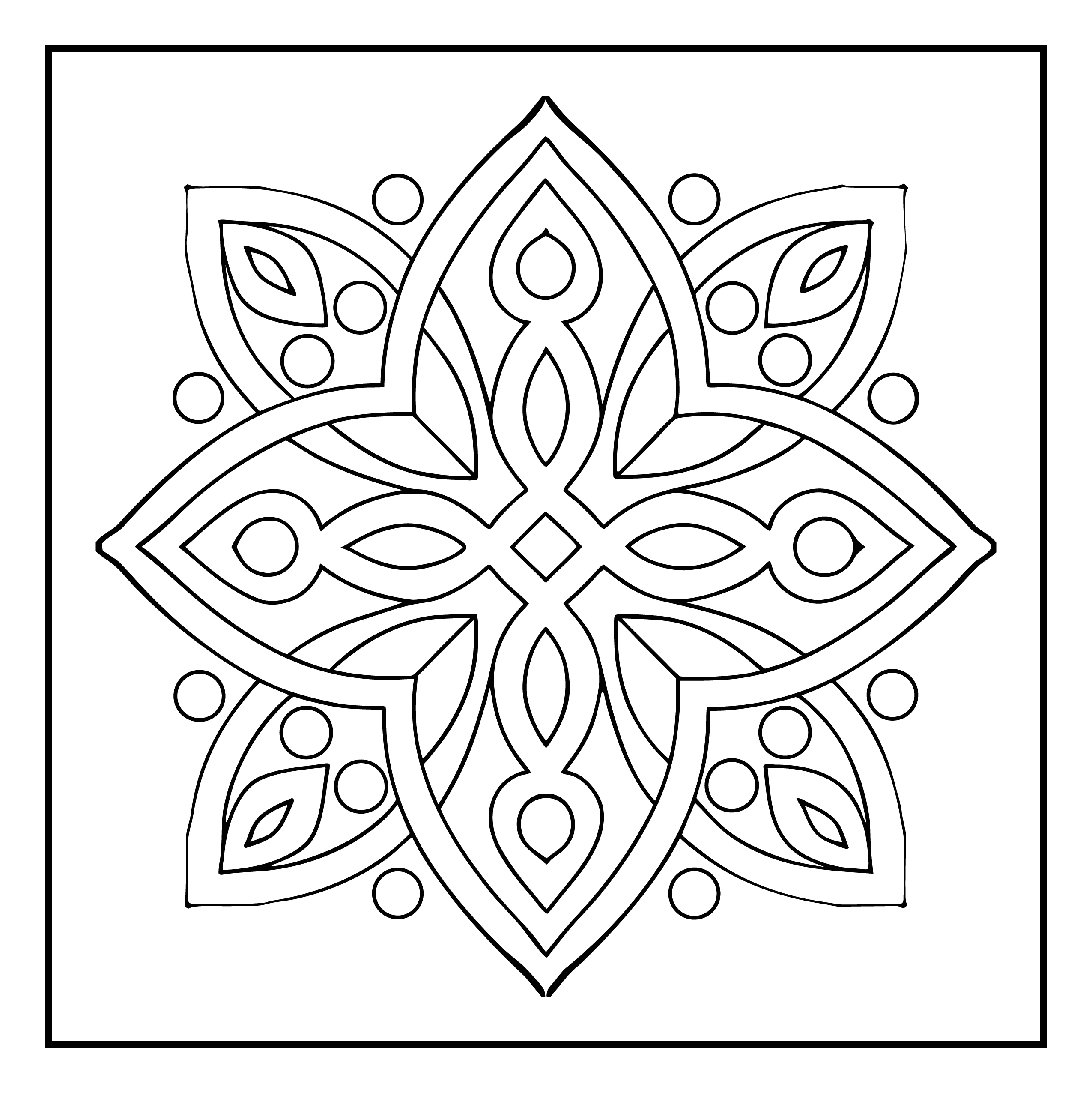 Mandala para colorir 16